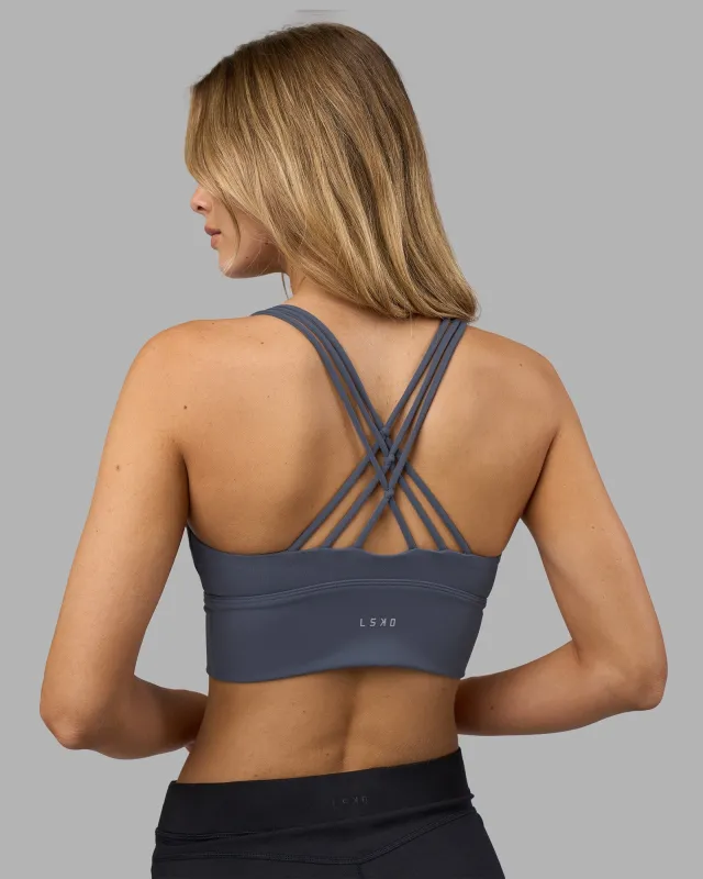 Flash Longline Sports Bra - Night Shadow sold by LSKD