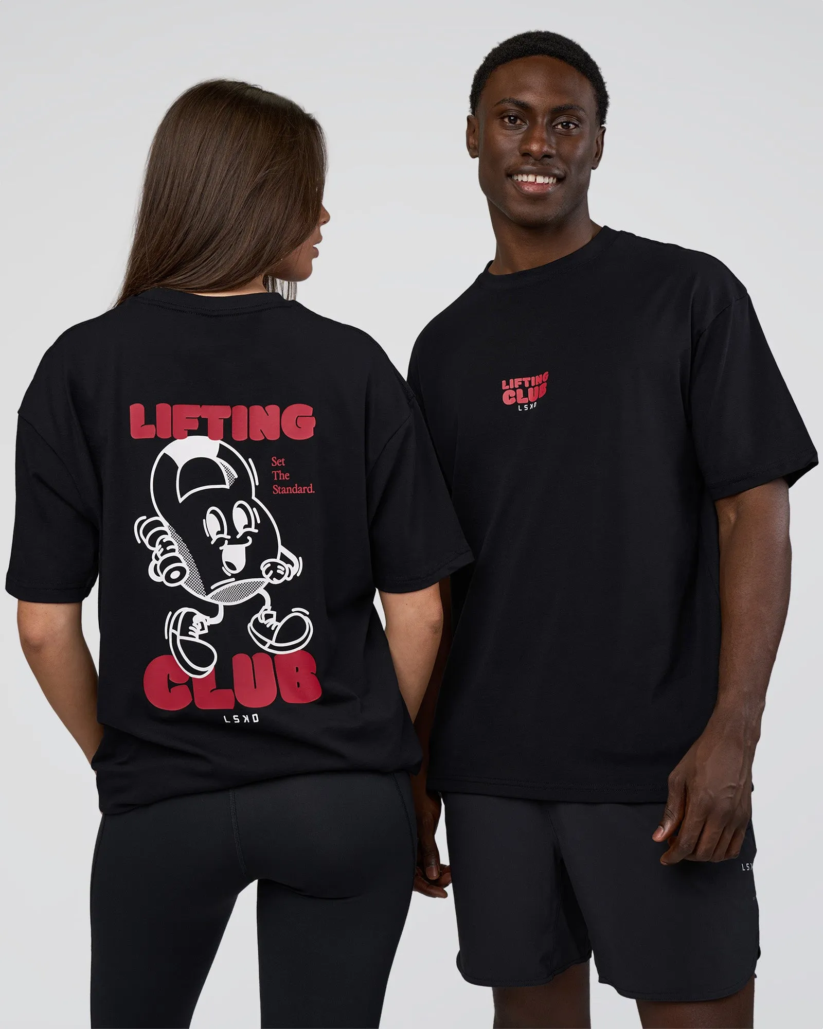 Kettle B FLXCotton Oversized Tee - Black-White sold by LSKD