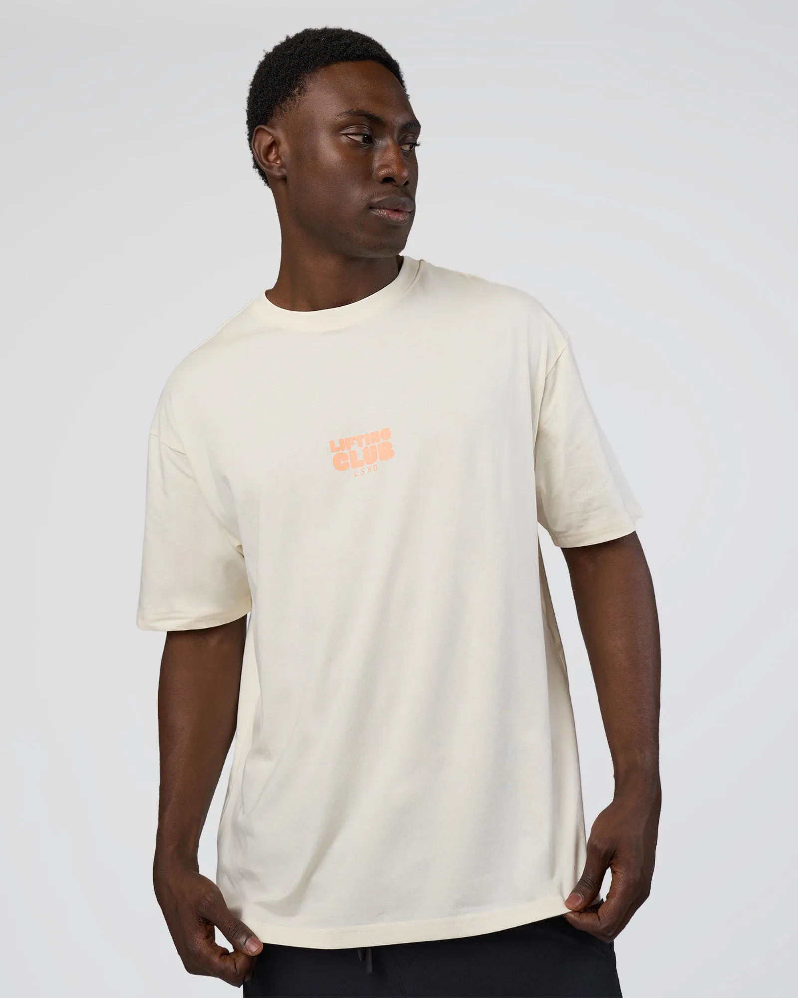 Kettle B FLXCotton Oversized Tee - Sugar Swizzle-Cantaloupe sold by LSKD product image thumbnail 3