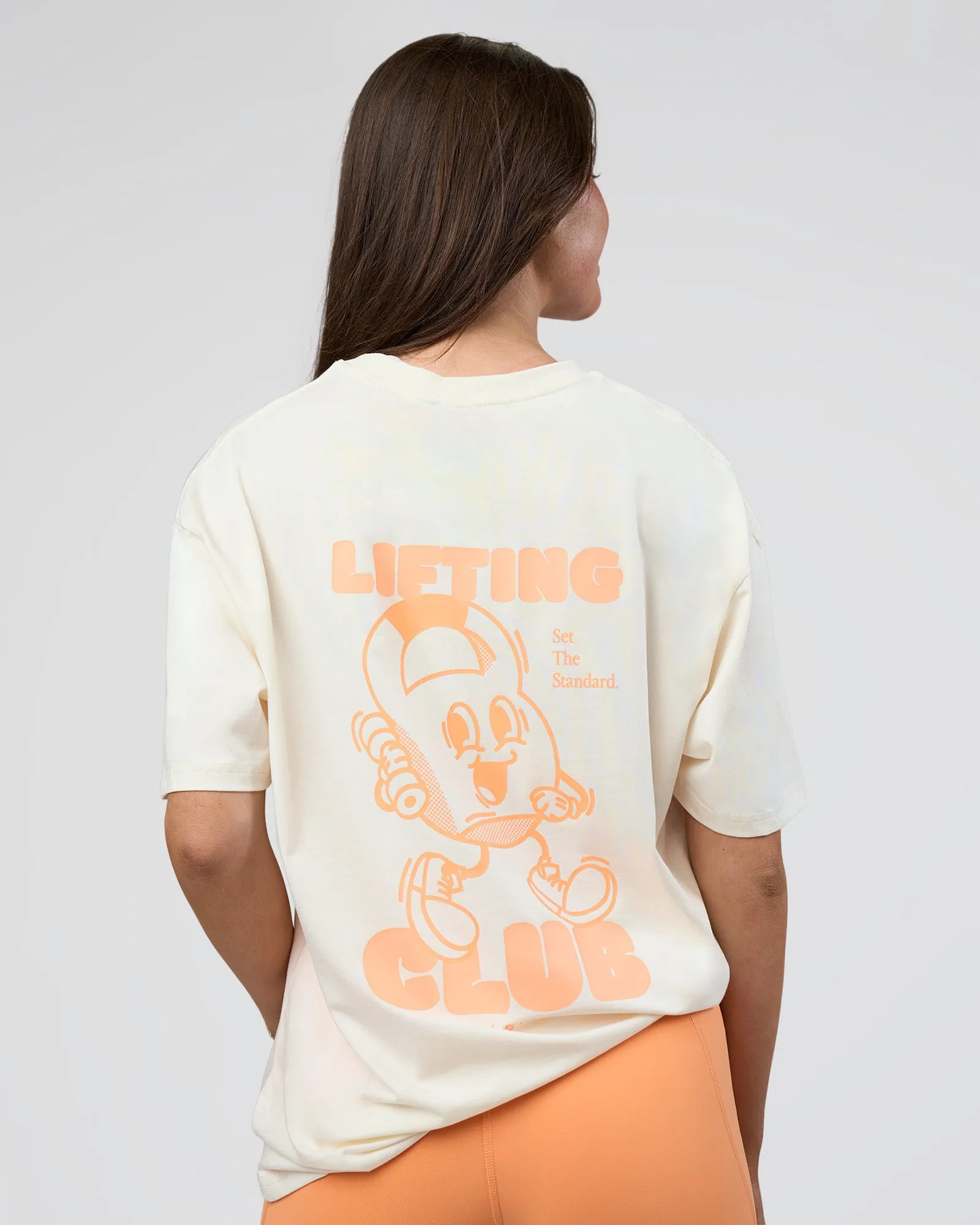 Kettle B FLXCotton Oversized Tee - Sugar Swizzle-Cantaloupe sold by LSKD product image thumbnail 4