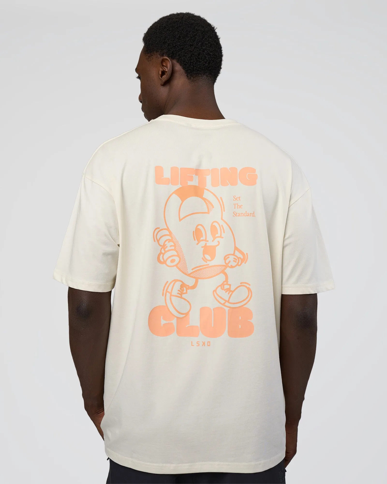 Kettle B FLXCotton Oversized Tee - Sugar Swizzle-Cantaloupe sold by LSKD product image thumbnail 2