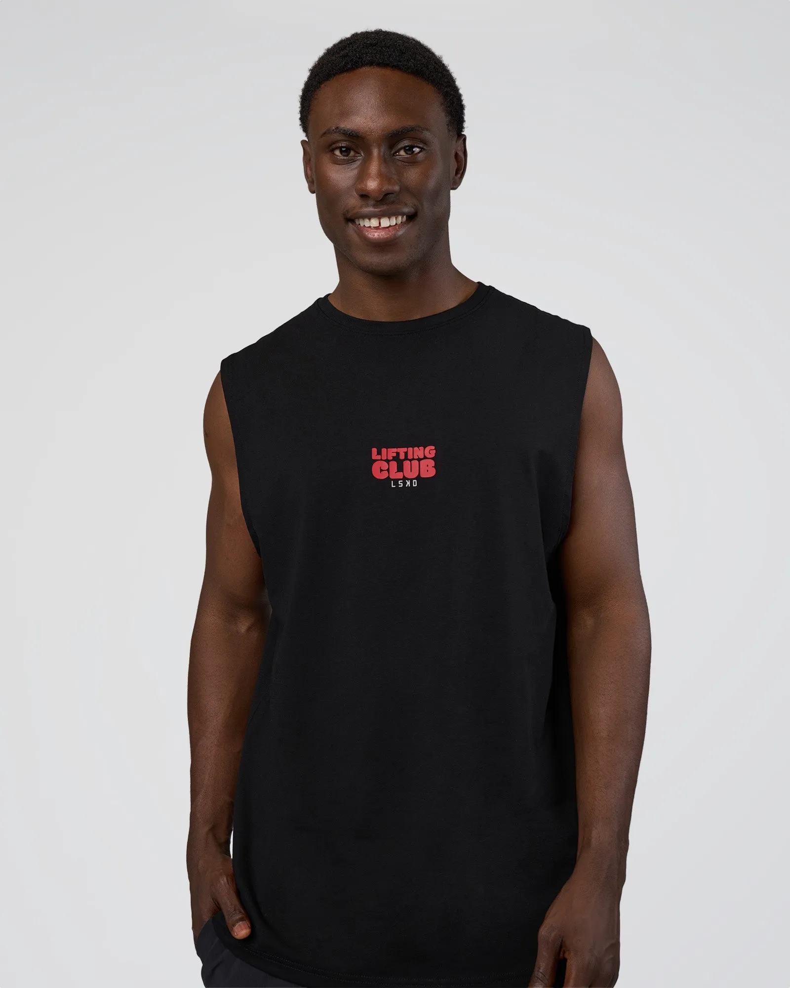 Kettle-B FLXCotton Muscle Tank - Black-White sold by LSKD product image thumbnail 3