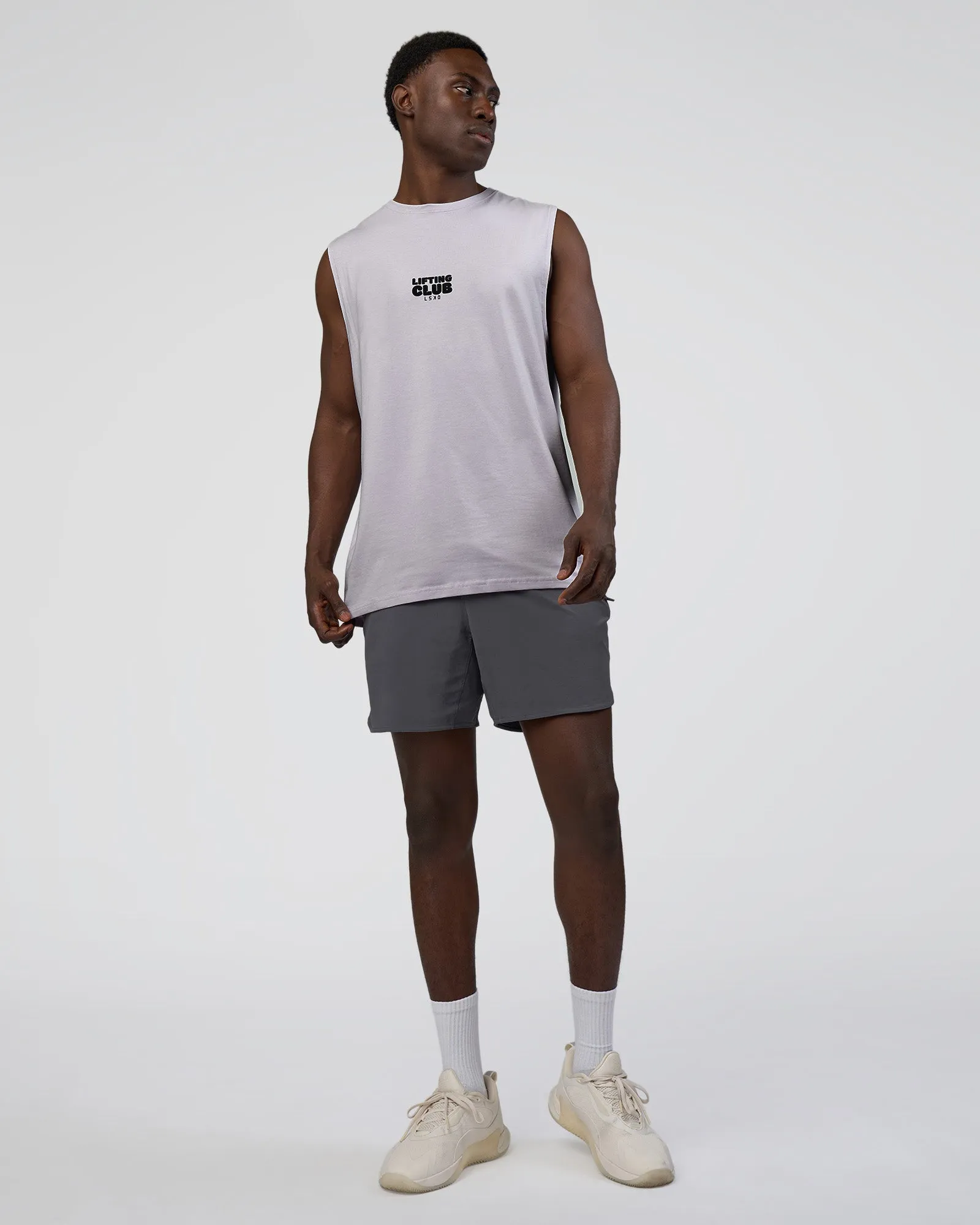 Kettle-B FLXCotton Muscle Tank - Galactic Lilac-Black sold by LSKD product image thumbnail 4