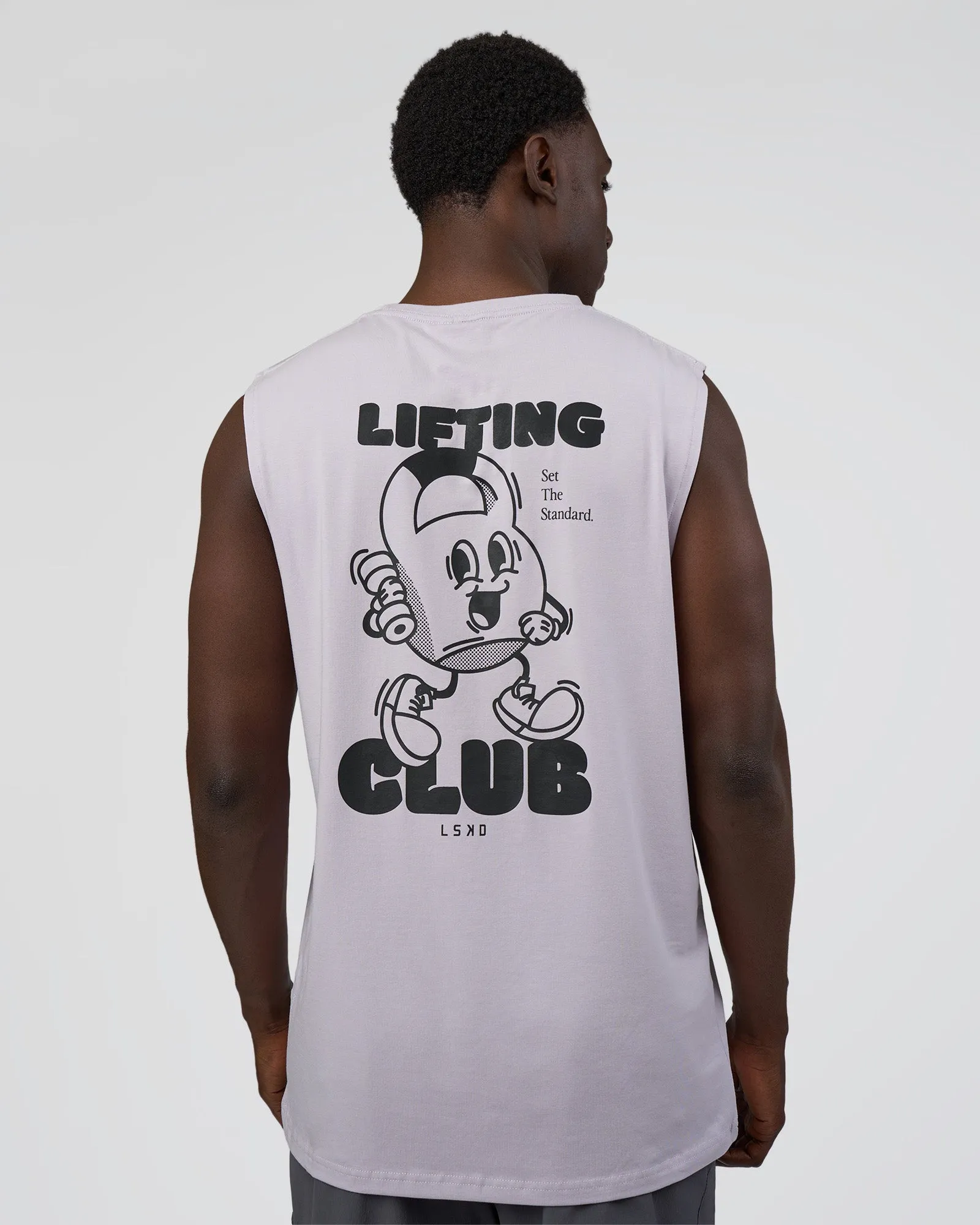 Kettle-B FLXCotton Muscle Tank - Galactic Lilac-Black sold by LSKD product image thumbnail 2