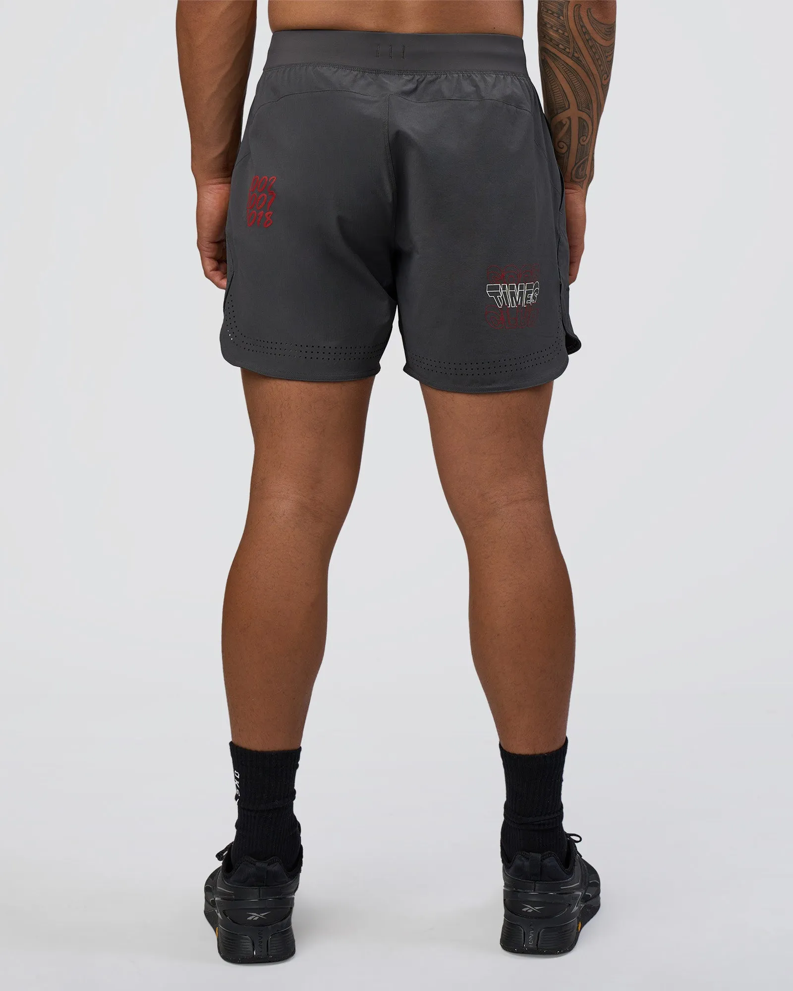 Lift 6" Short - Dark Storm-Scarlet sold by LSKD product image thumbnail 4