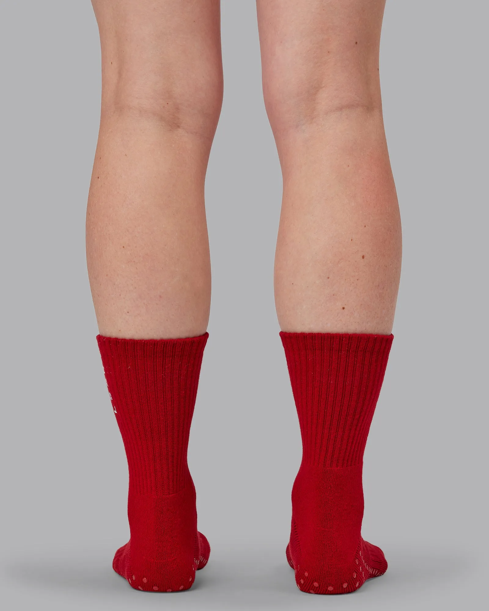 Signal Crew Pilates Grip Sock - Cherry Lacquer-Marshmallow sold by LSKD product image thumbnail 4