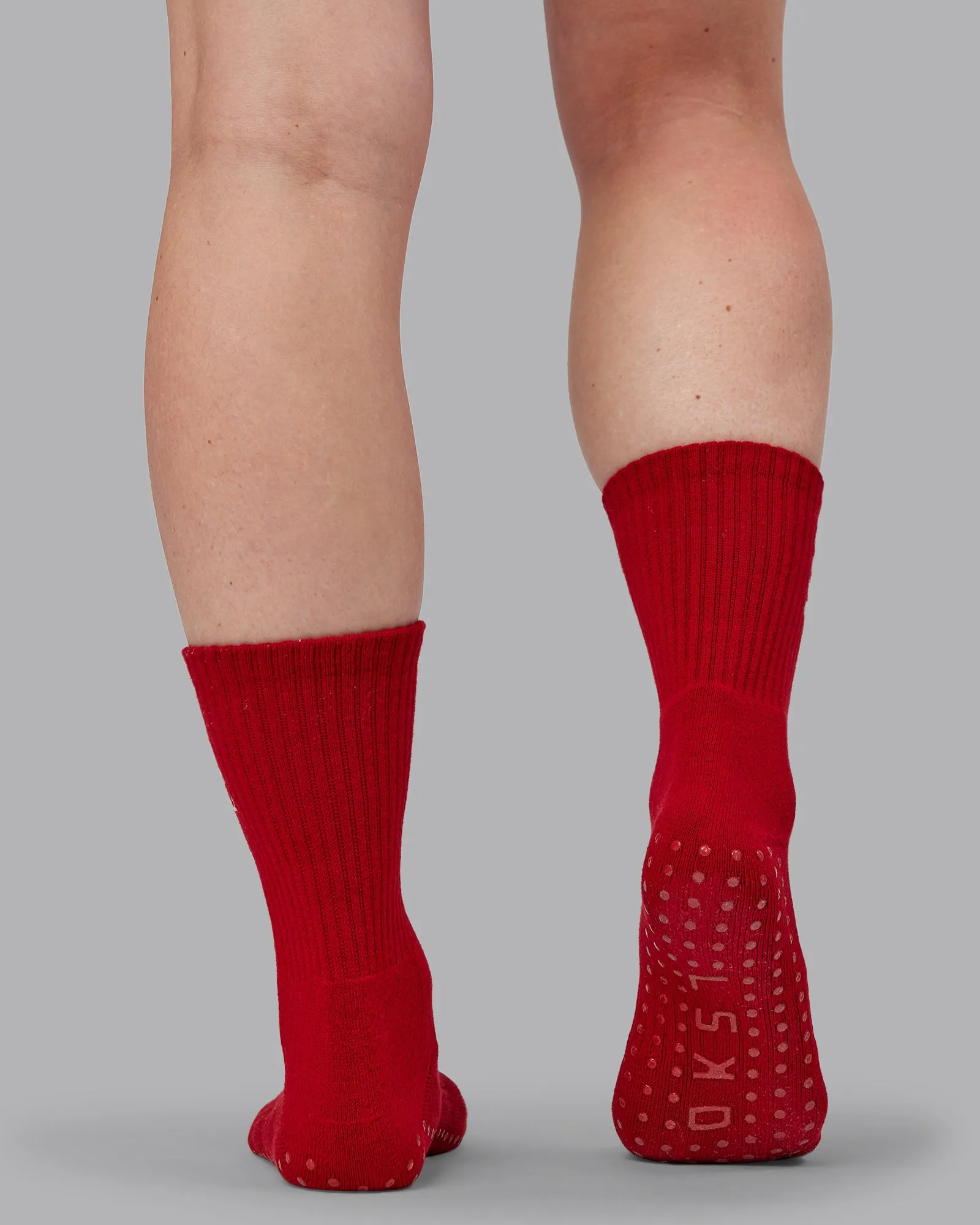 Signal Crew Pilates Grip Sock - Cherry Lacquer-Marshmallow sold by LSKD product image thumbnail 2