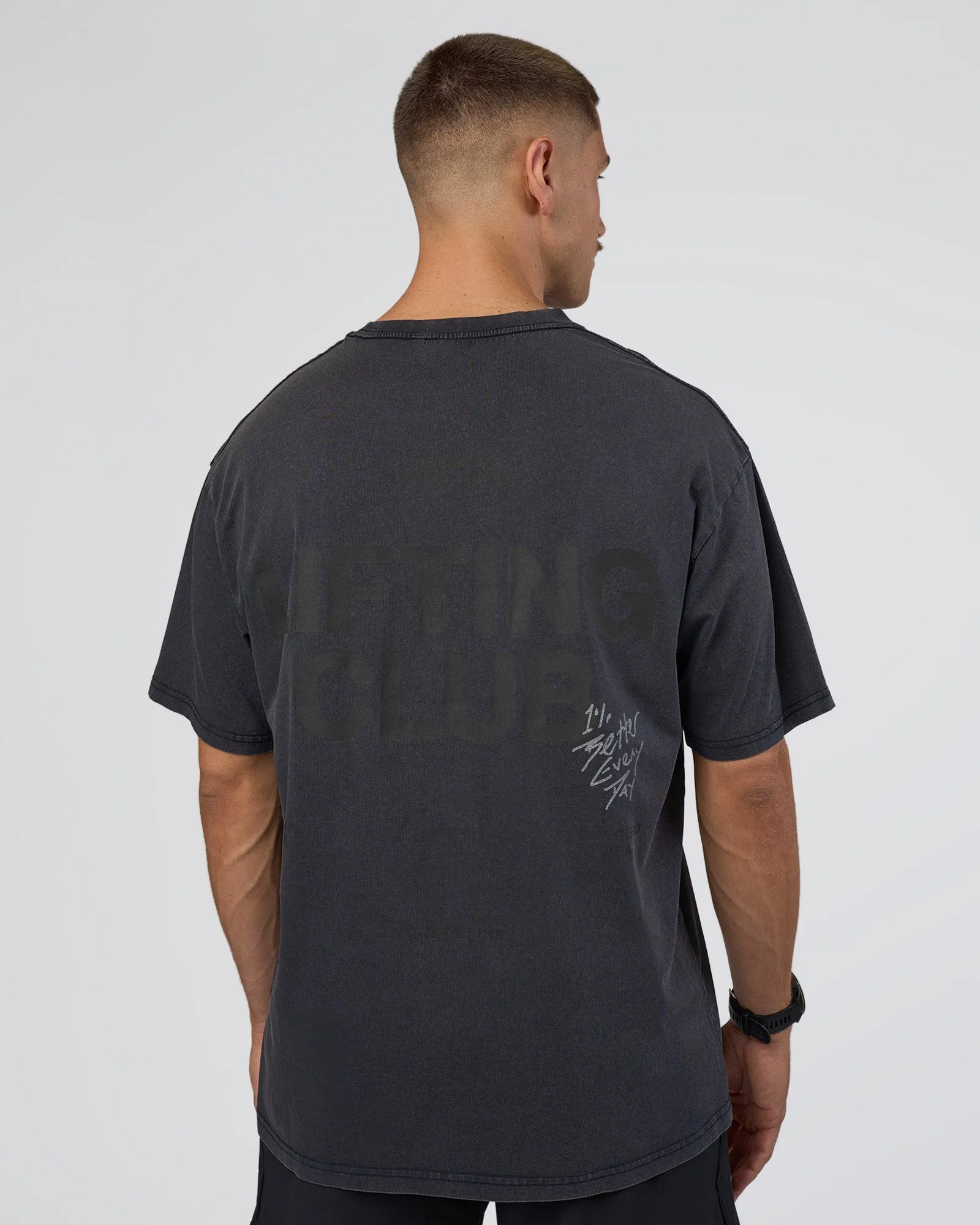 Lifting Club FLXCotton Tee Oversize - Black Washed sold by LSKD product image thumbnail 2