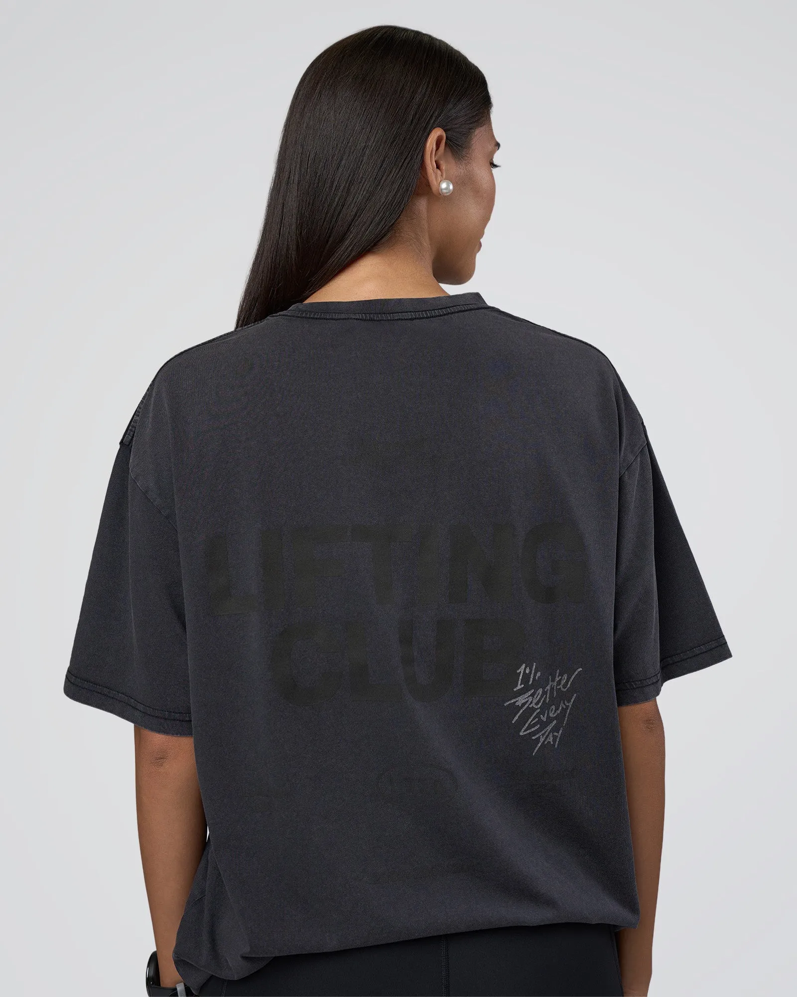 Lifting Club FLXCotton Tee Oversize - Black Washed sold by LSKD product image thumbnail 5