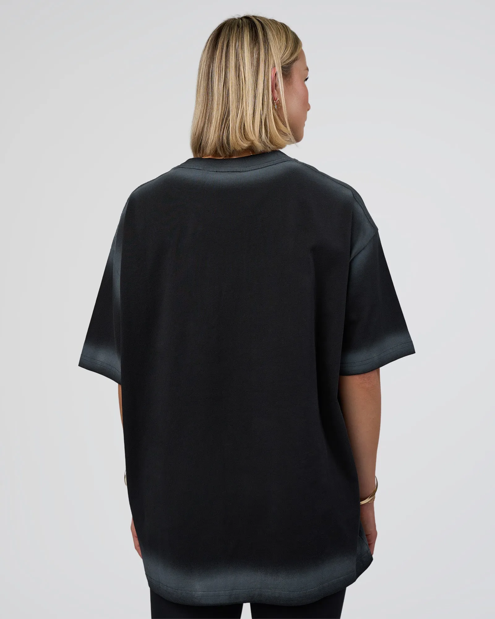 Urban Blur Heavyweight Unisex Oversized Tee - Black-Dark Storm sold by LSKD product image thumbnail 5