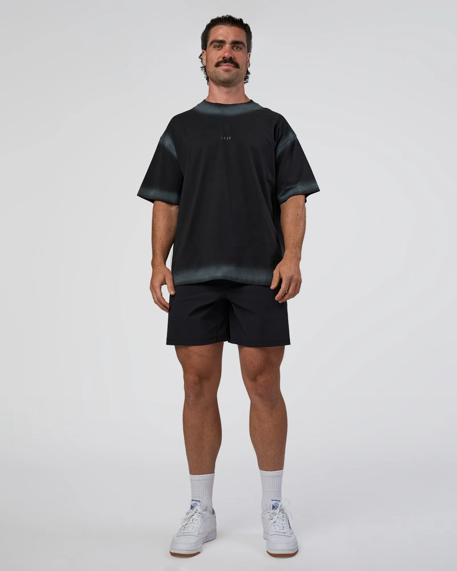 Urban Blur Heavyweight Unisex Oversized Tee - Black-Dark Storm sold by LSKD product image thumbnail 2