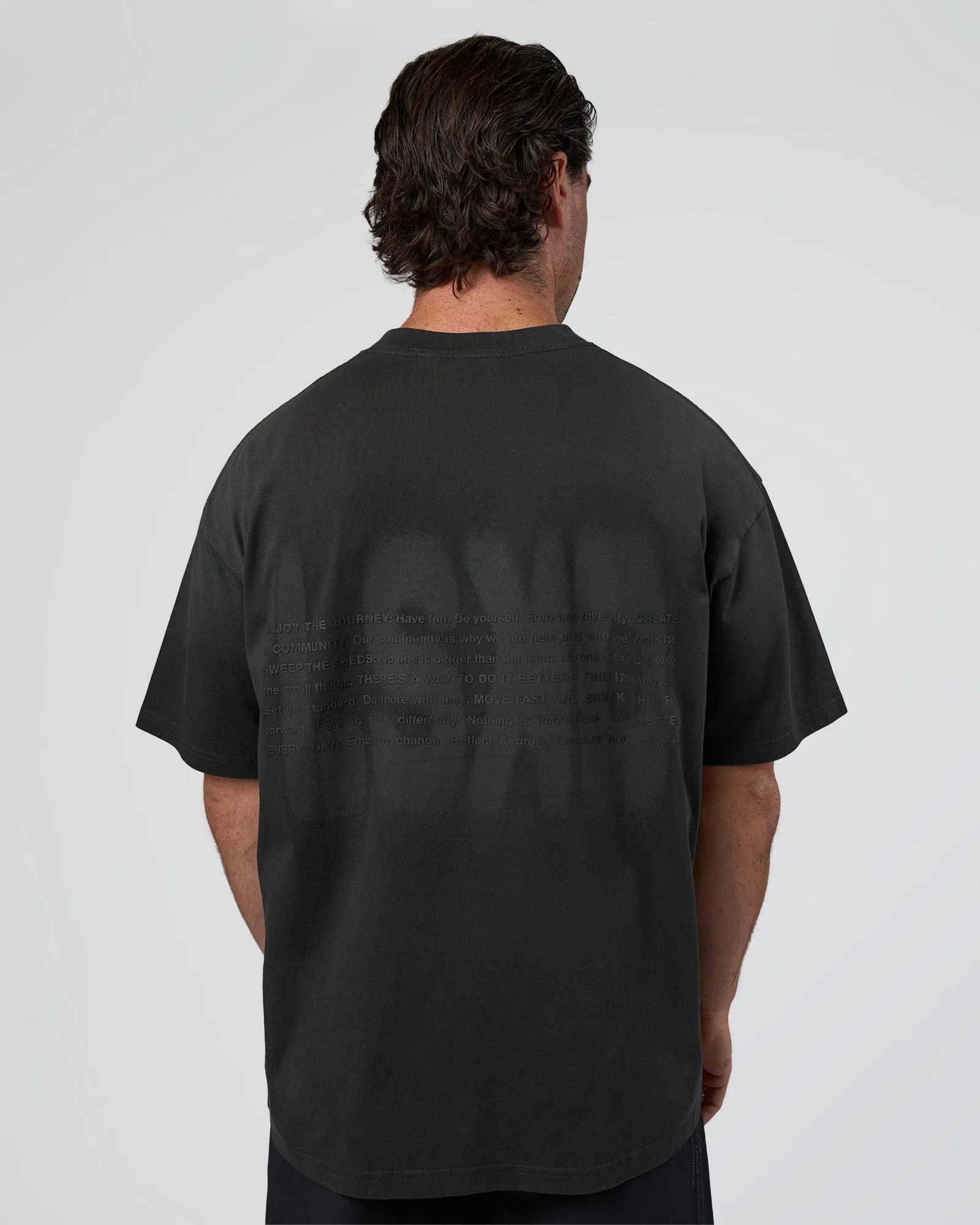 Spray Heavyweight Unisex Oversized Tee - Charcoal Washed sold by LSKD product image thumbnail 2