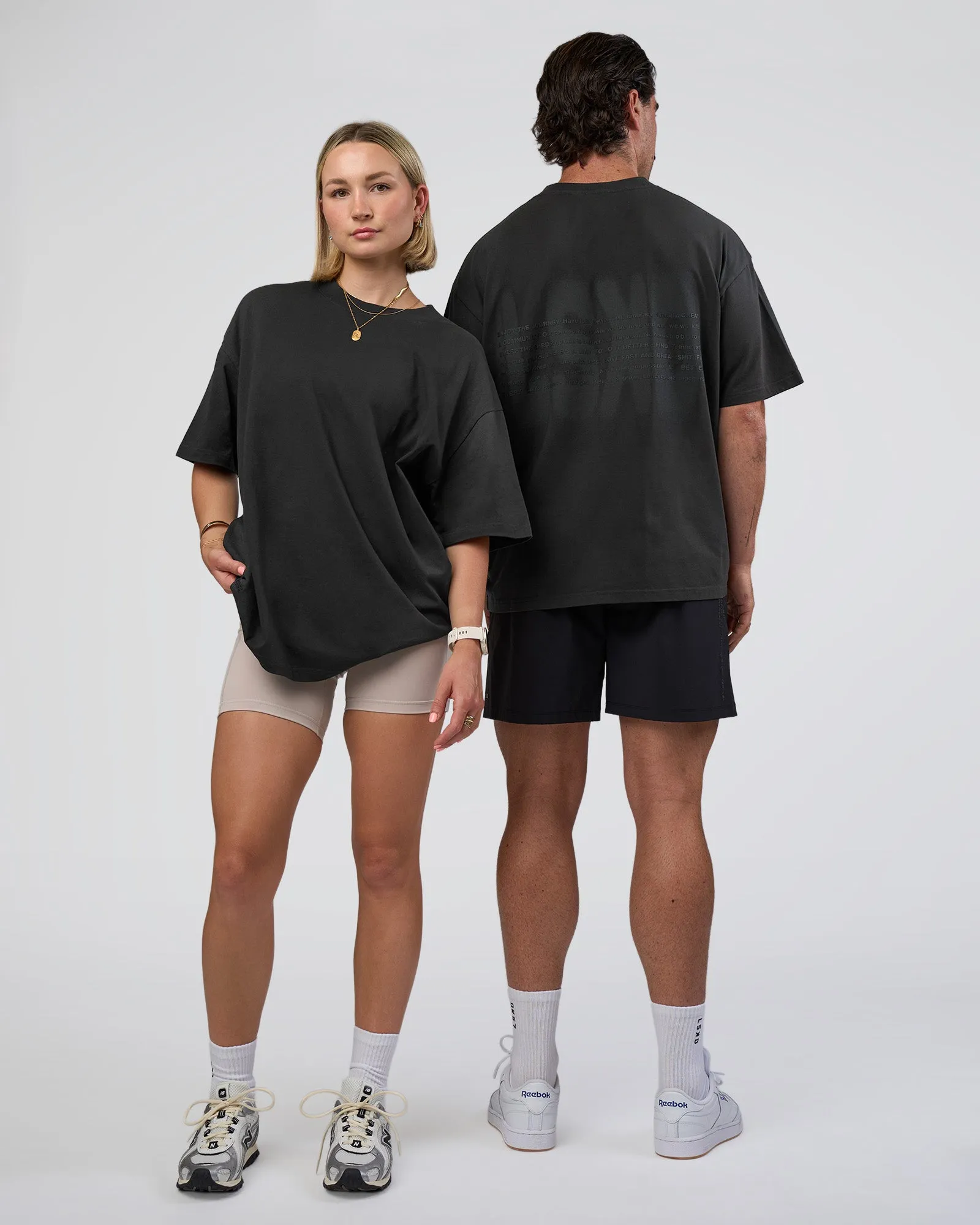 Spray Heavyweight Unisex Oversized Tee - Charcoal Washed sold by LSKD