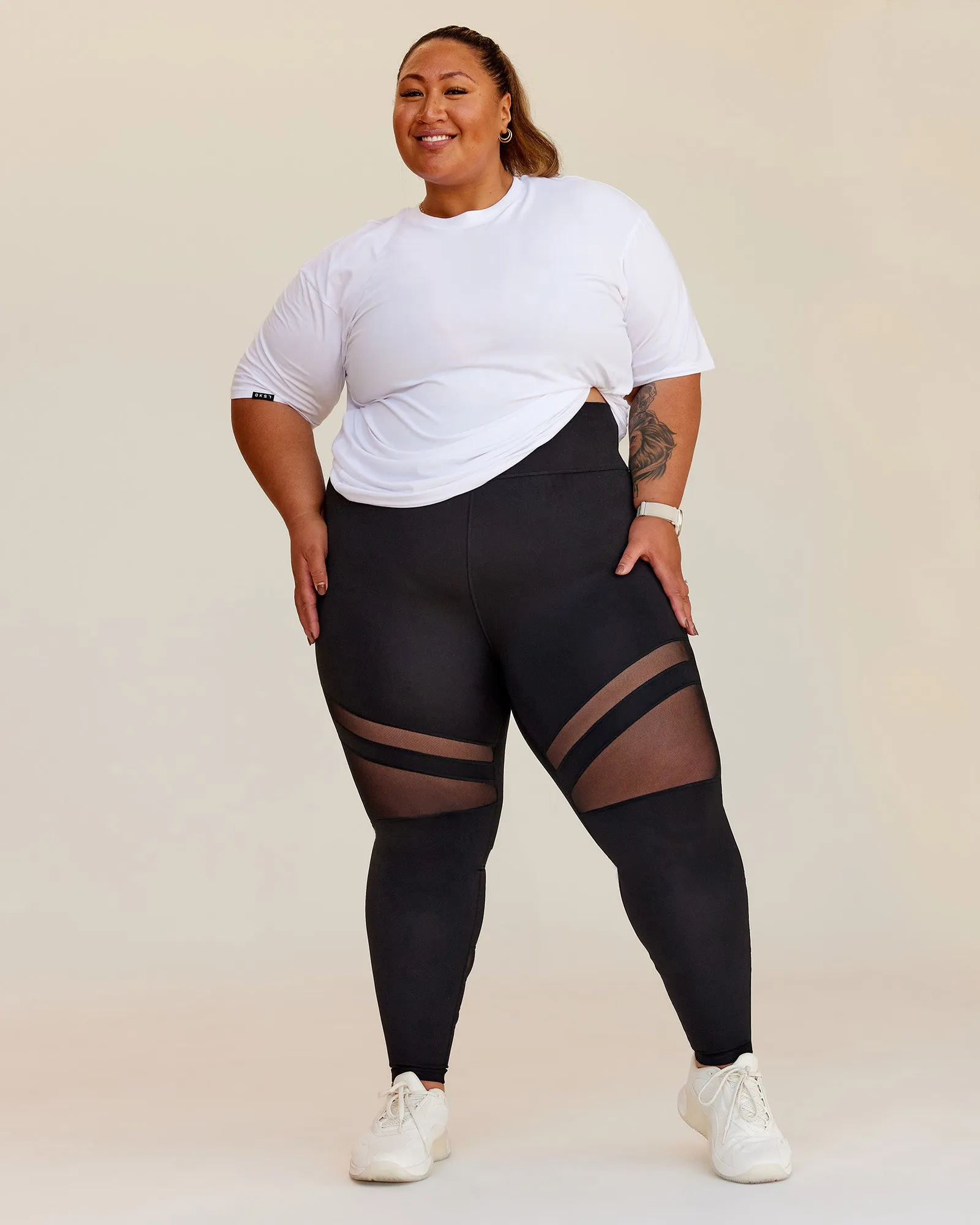 Lilz Lifting Club FLXCotton Oversized Tee - White sold by LSKD product image thumbnail 4