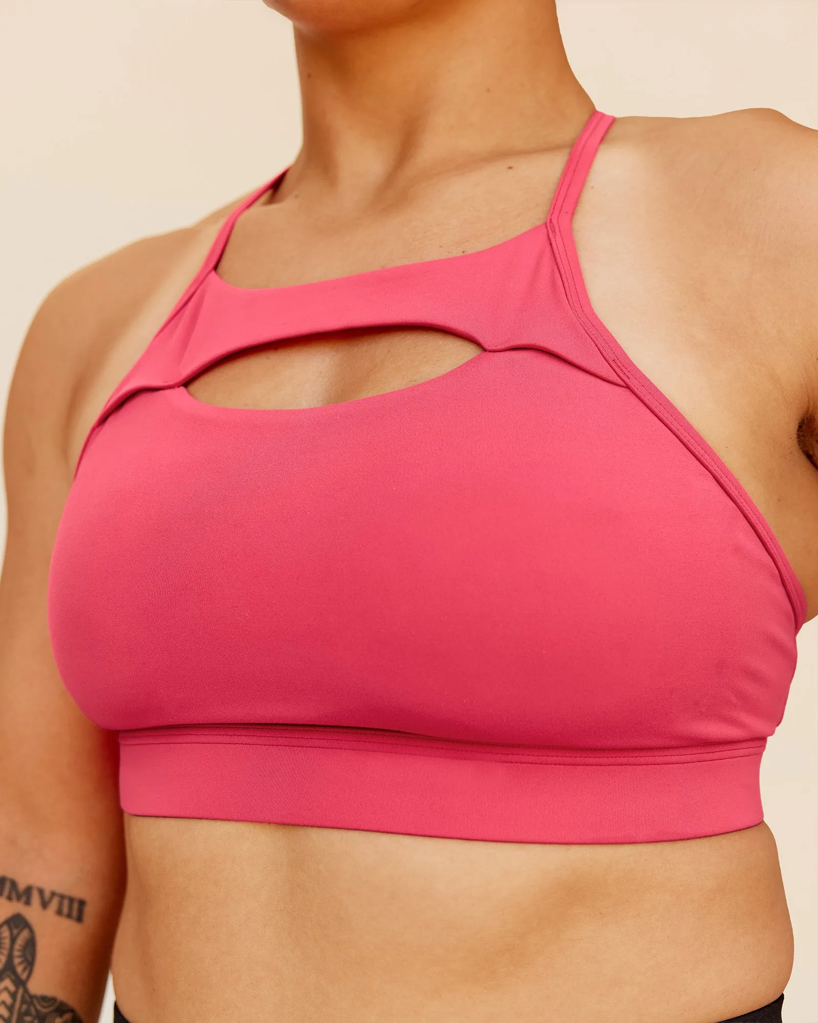 Be Bold Sports Bra - Bright Raspberry sold by LSKD product image thumbnail 3