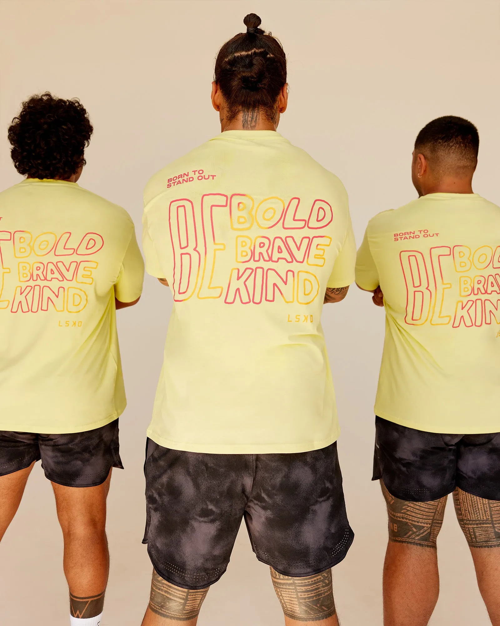 Bold Brave and Kind FLXCotton Oversized Tee - Lemon Fizz sold by LSKD product image thumbnail 4