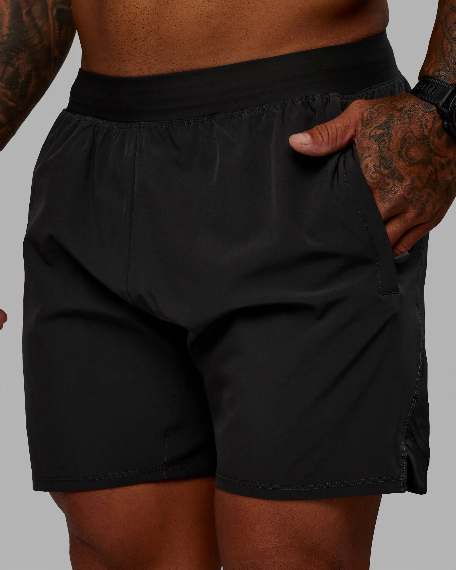 Challenger 6" Lined Performance Short - Pirate Black sold by LSKD
