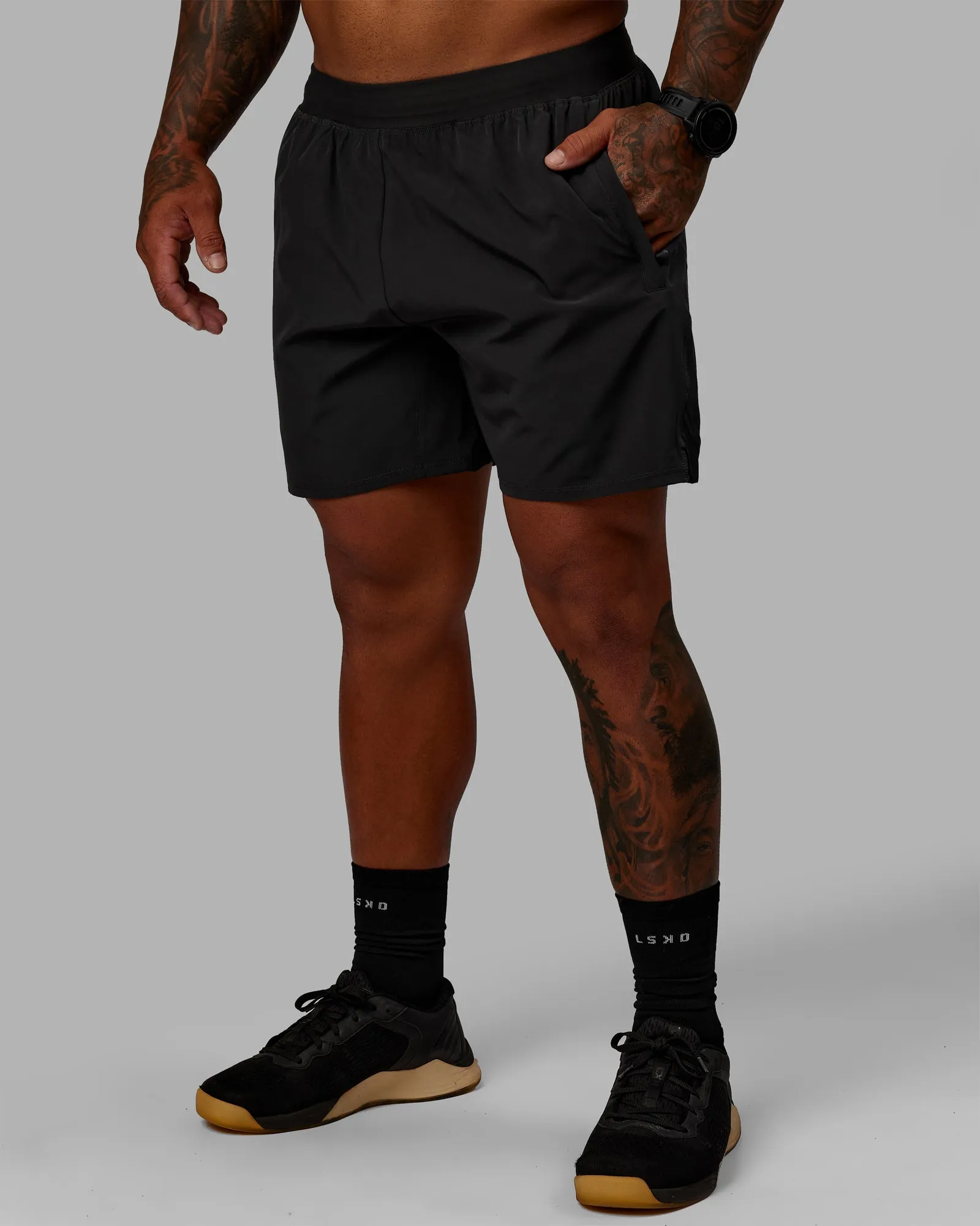 Challenger 6" Lined Performance Short - Pirate Black sold by LSKD product image thumbnail 5