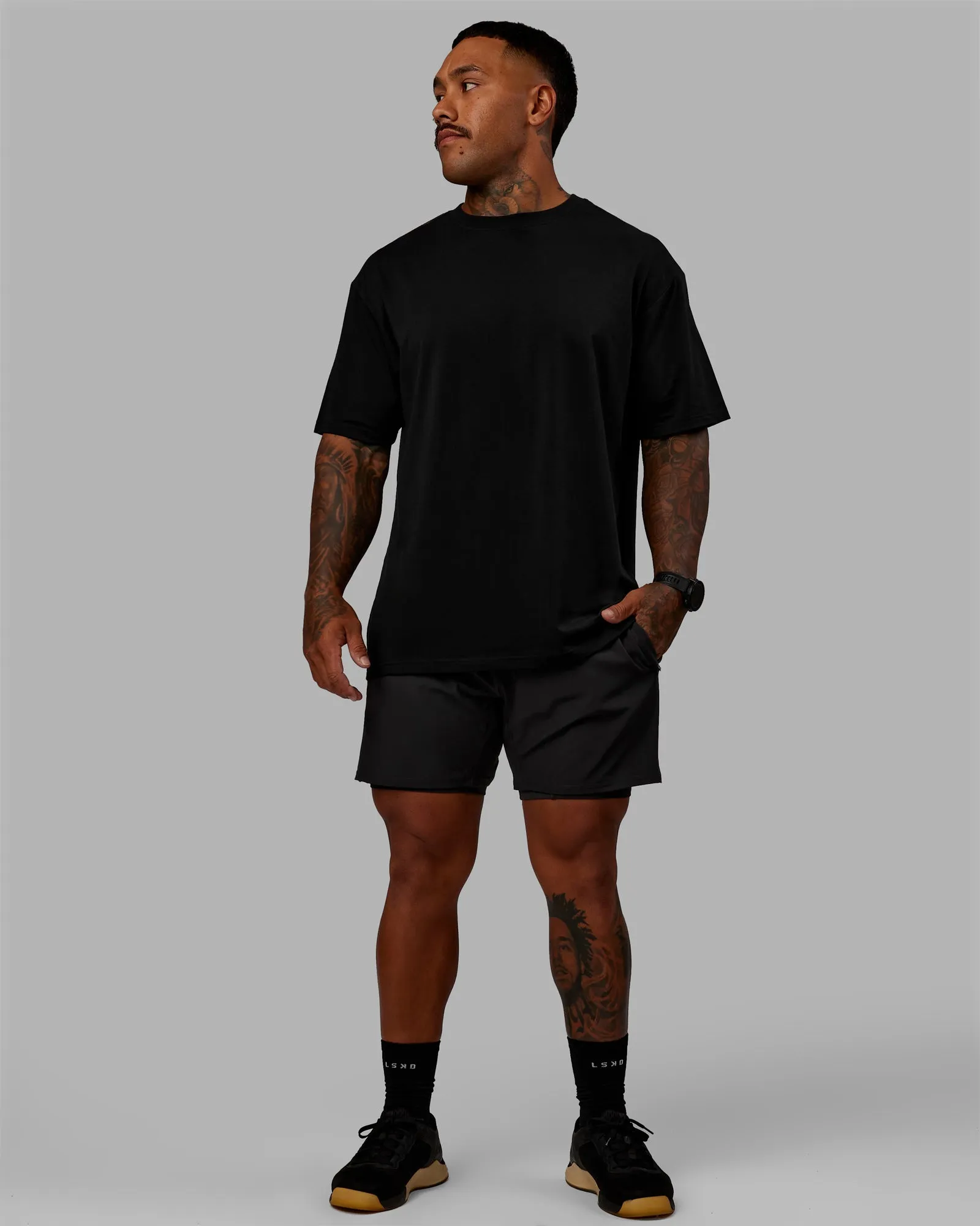 Challenger 6" Lined Performance Short - Pirate Black sold by LSKD product image thumbnail 2