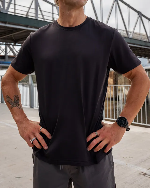 AirTrack Tee - Black sold by LSKD