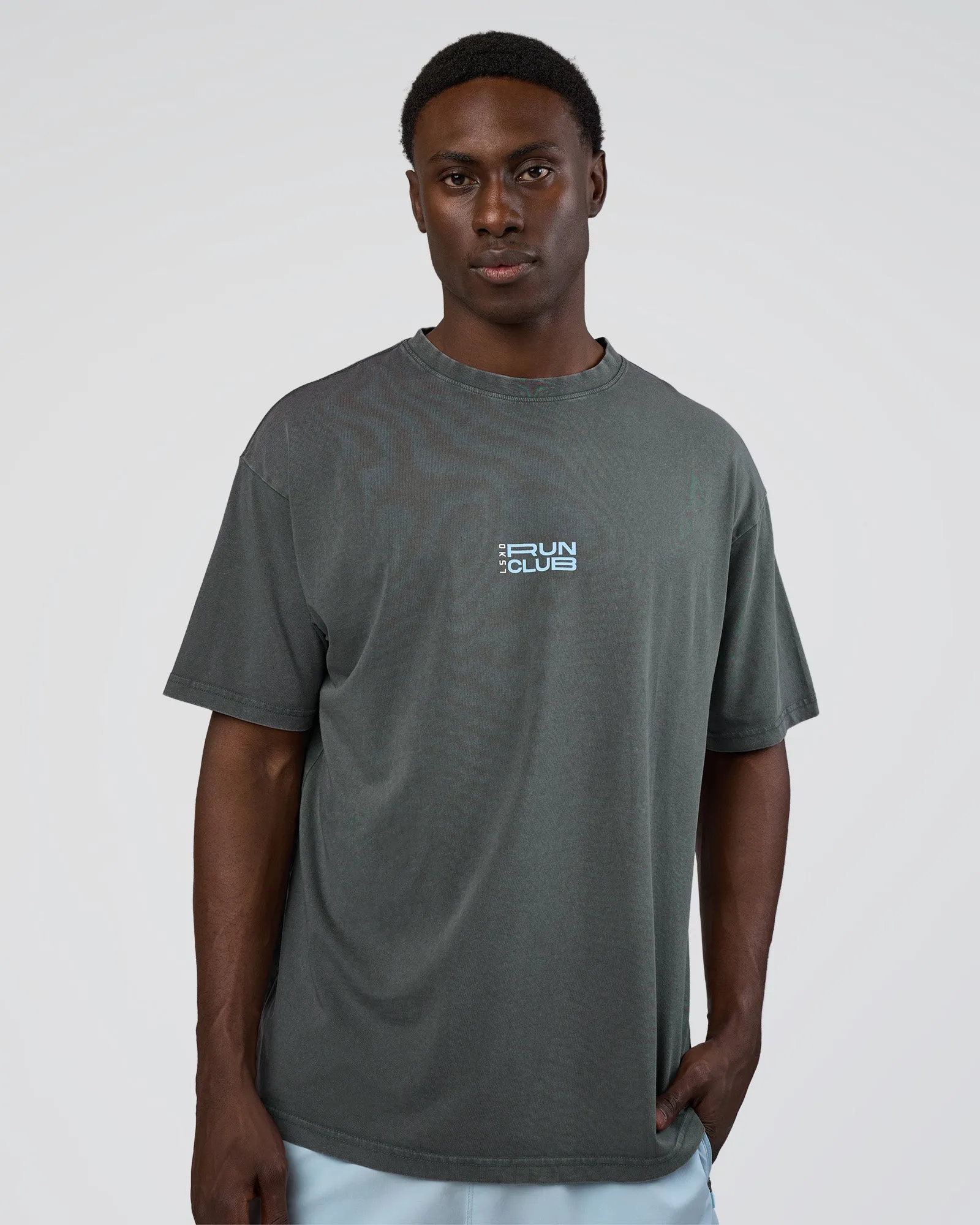 Runner's FLXCotton Oversized Tee - Dark Storm Washed-Open Air sold by LSKD product image thumbnail 3