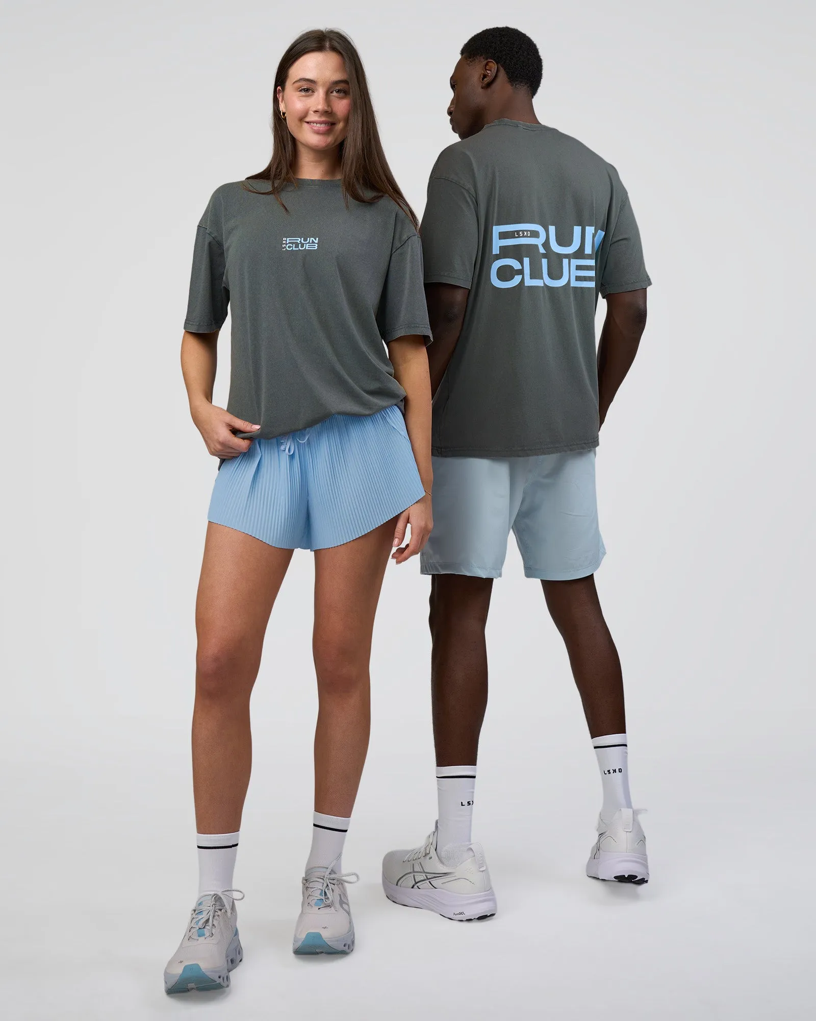 Runner's FLXCotton Oversized Tee - Dark Storm Washed-Open Air sold by LSKD product image thumbnail 2