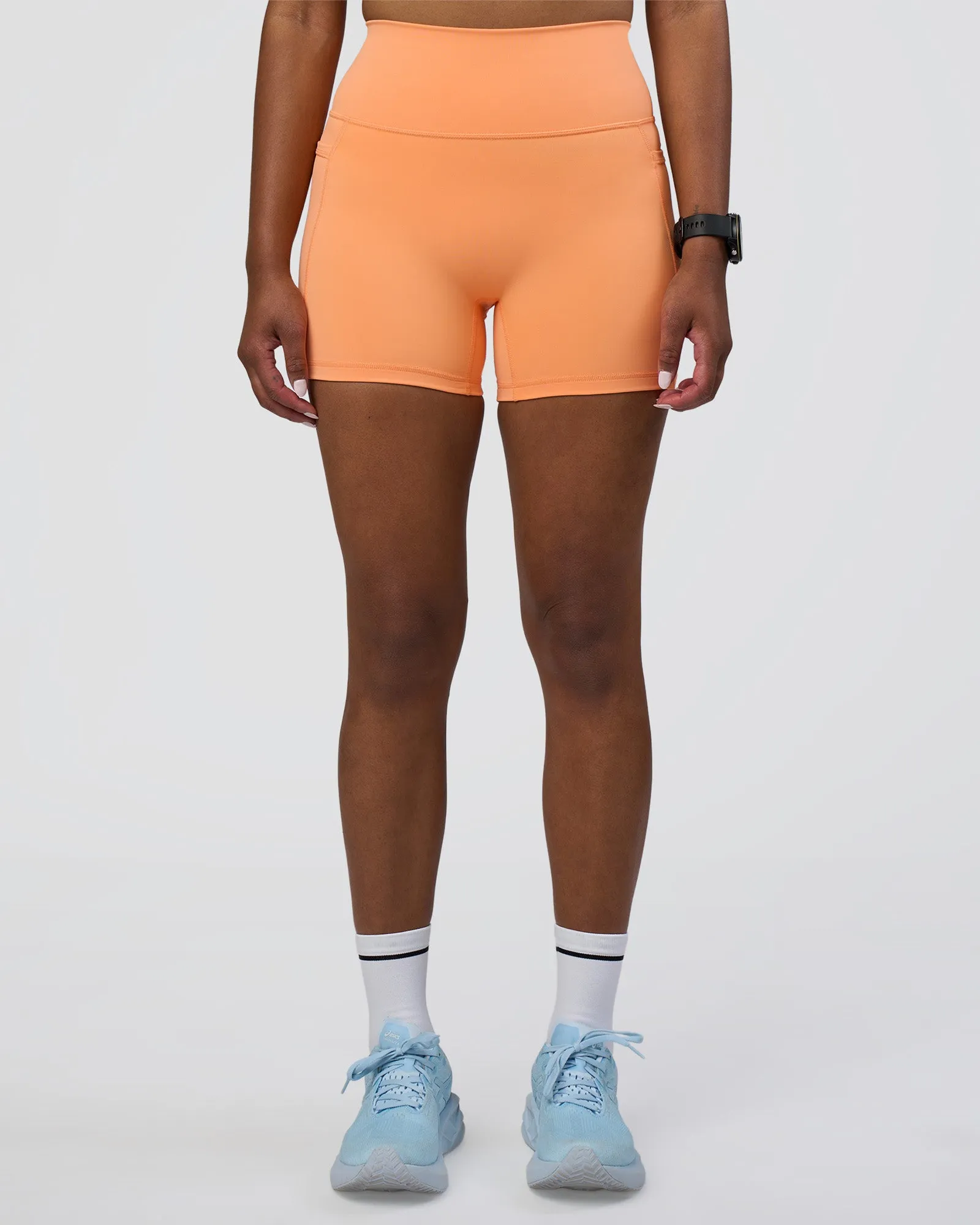 Fusion Ultra High-Rise 4" Short Pockets - Cantaloupe sold by LSKD product image thumbnail 2