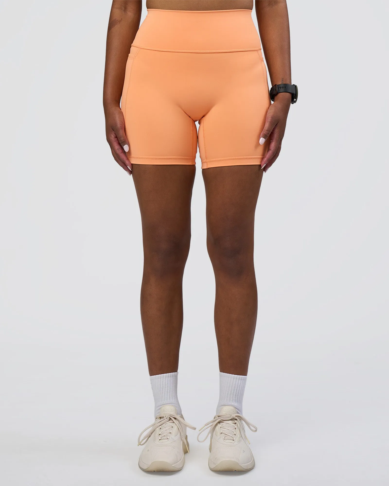 Fusion Ultra High-Rise 6" Short Pockets - Cantaloupe sold by LSKD product image thumbnail 3