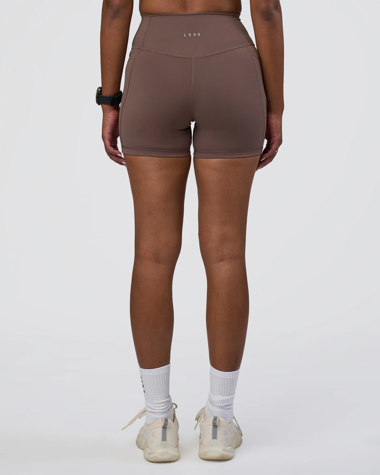 Fusion Ultra High-Rise 4" Short Pockets - Peppercorn sold by LSKD product image thumbnail 3
