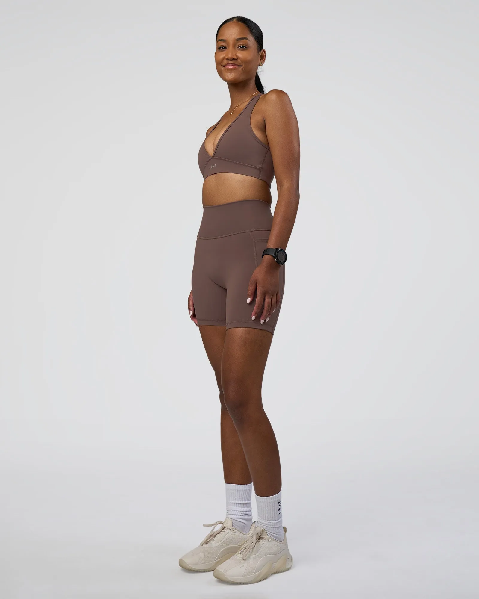 Fusion Ultra High-Rise 6" Short Pockets - Peppercorn sold by LSKD product image thumbnail 5