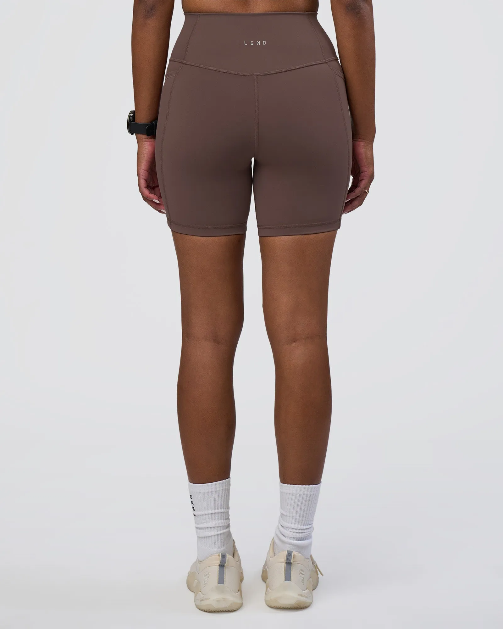 Fusion Ultra High-Rise 6" Short Pockets - Peppercorn sold by LSKD product image thumbnail 4