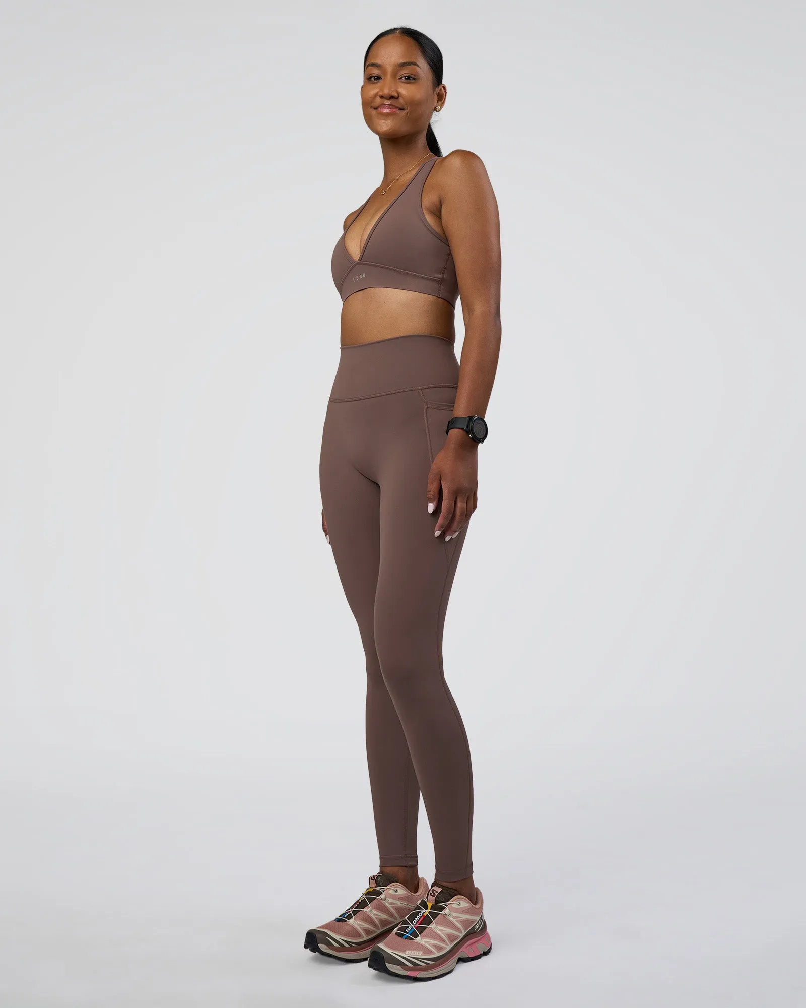 Fusion Ultra High-Rise Full Length Legging Pockets - Peppercorn sold by LSKD product image thumbnail 5
