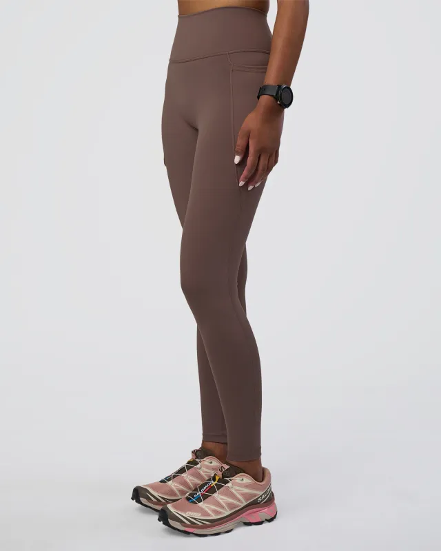 Fusion Ultra High-Rise Full Length Legging Pockets - Peppercorn sold by LSKD