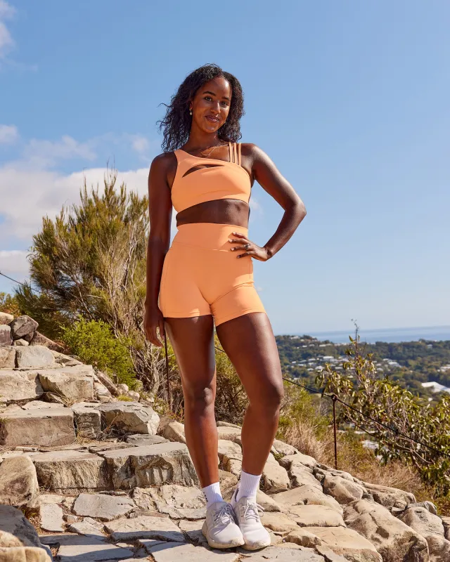 Galvanise Splice Sports Bra - Cantaloupe made by LSKD