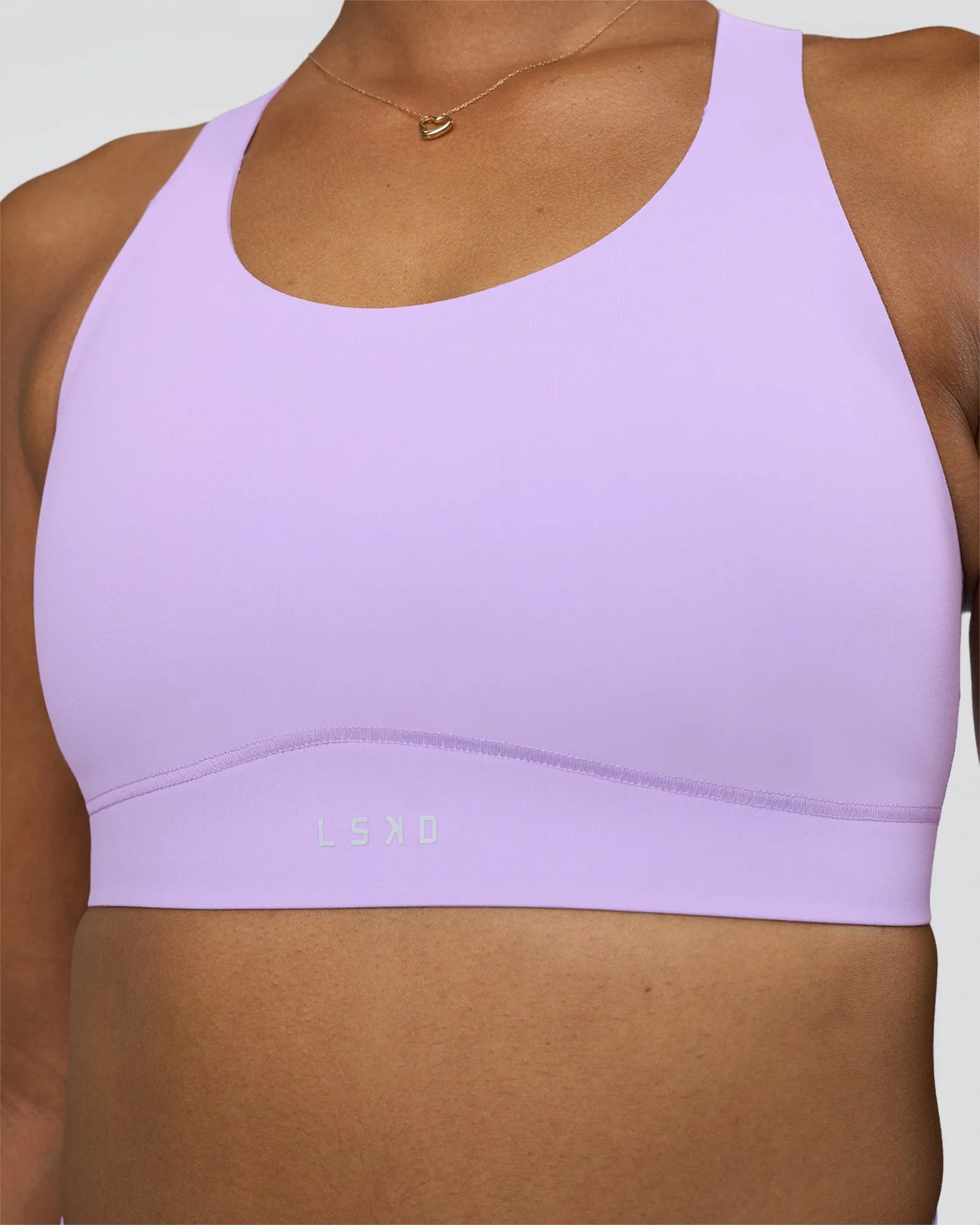 Fusion Sports Bra 2.0 - Pale Lilac sold by LSKD product image thumbnail 4