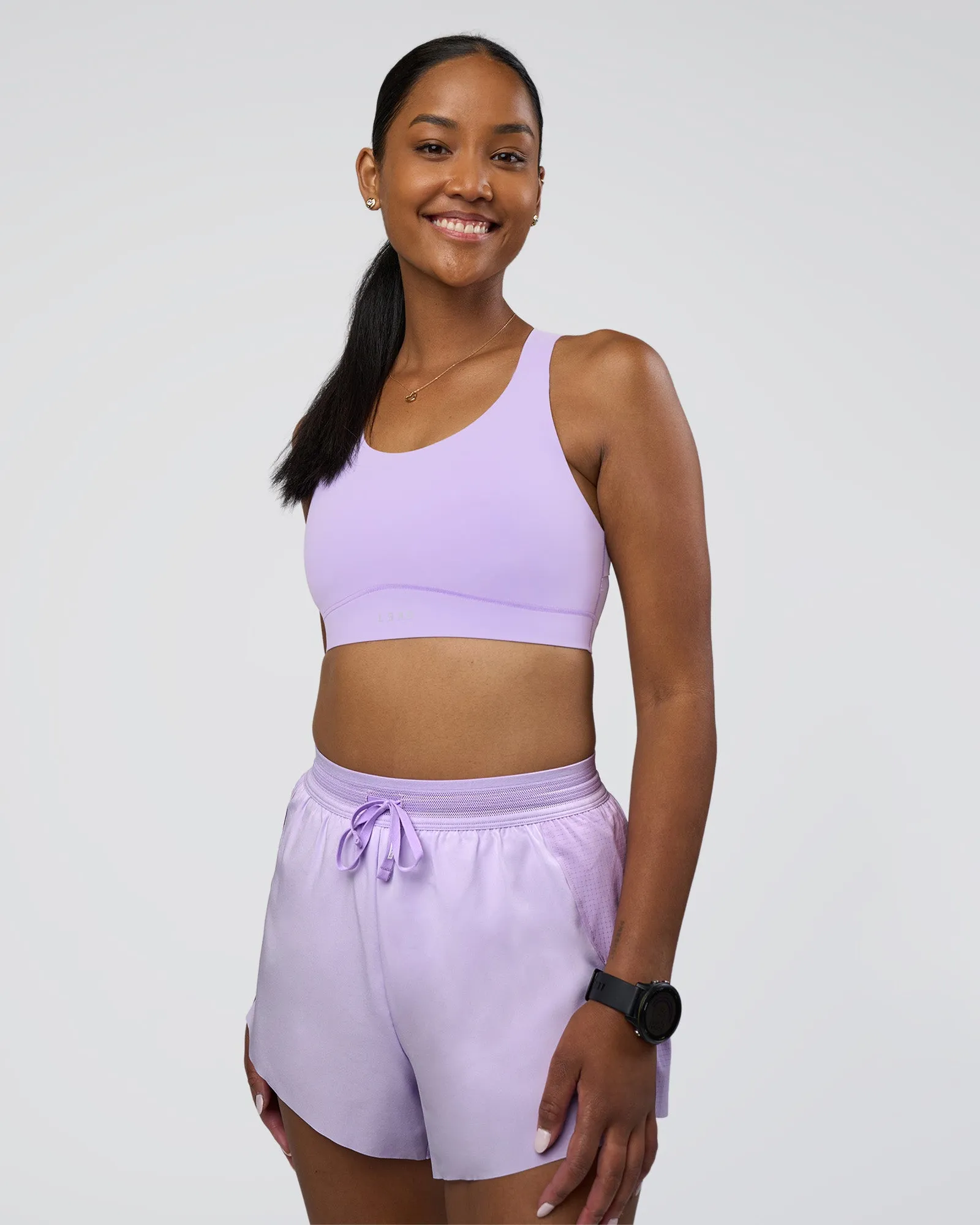 Fusion Sports Bra 2.0 - Pale Lilac sold by LSKD product image thumbnail 5