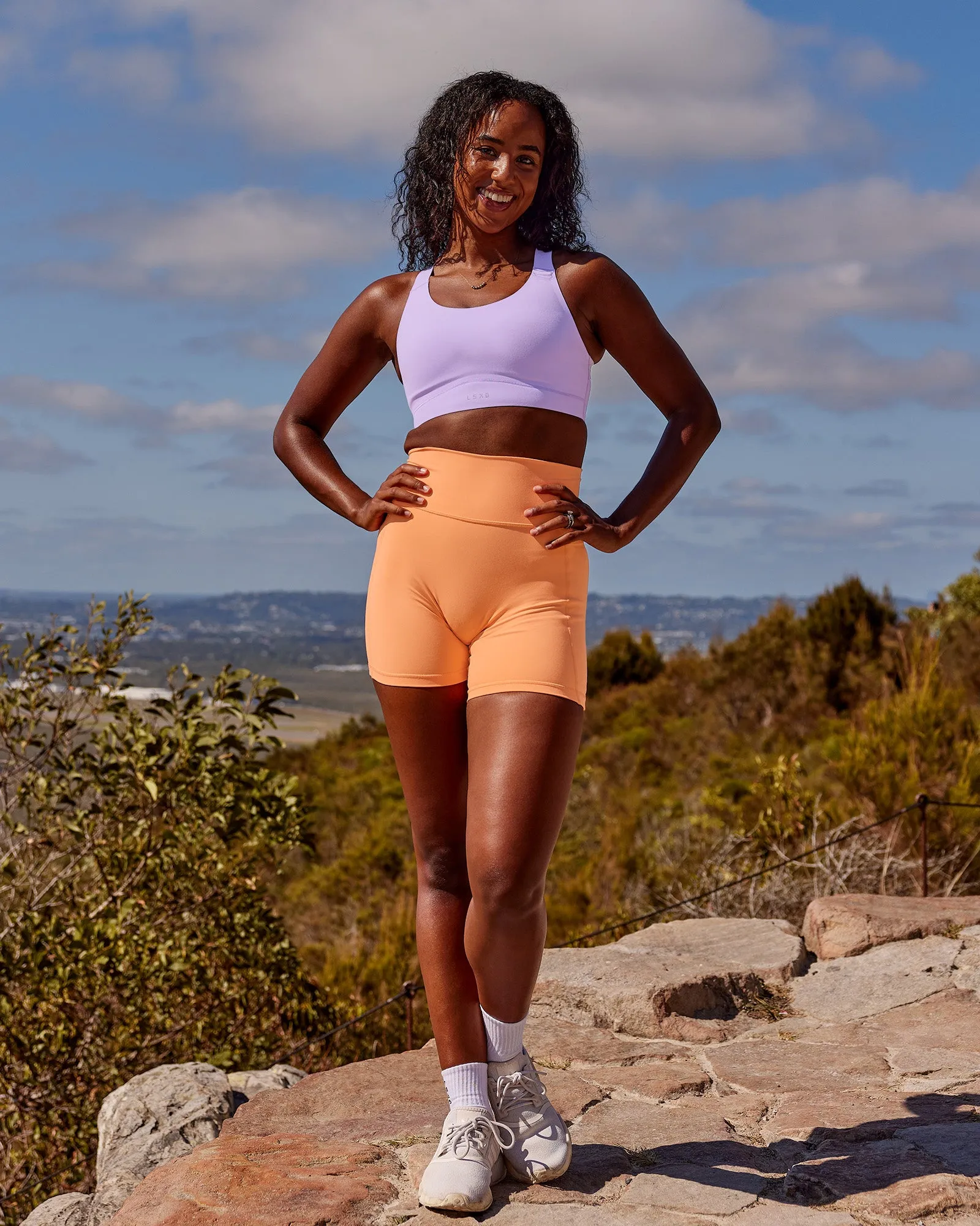 Fusion Sports Bra 2.0 - Pale Lilac sold by LSKD product image thumbnail 3