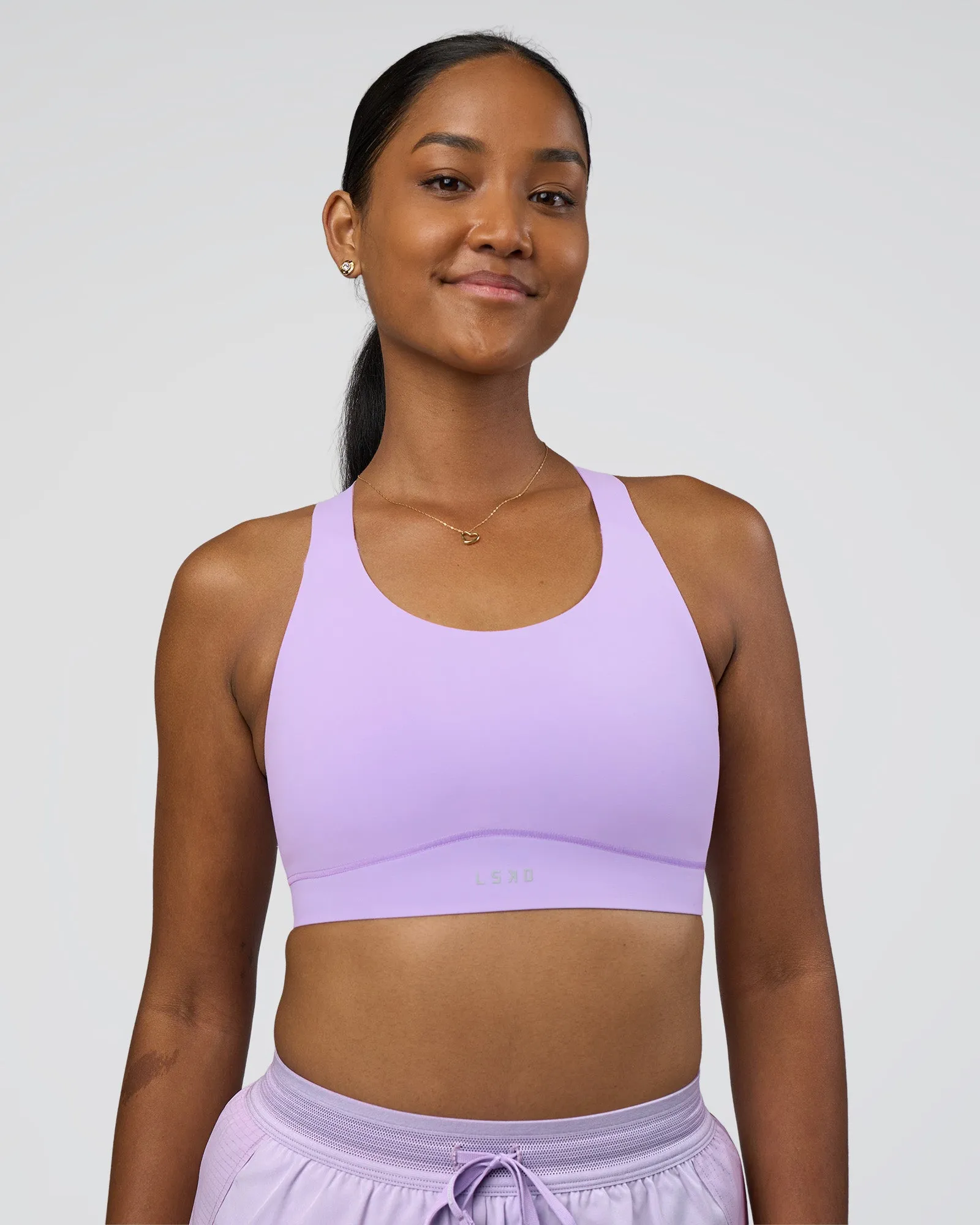 Fusion Sports Bra 2.0 - Pale Lilac sold by LSKD