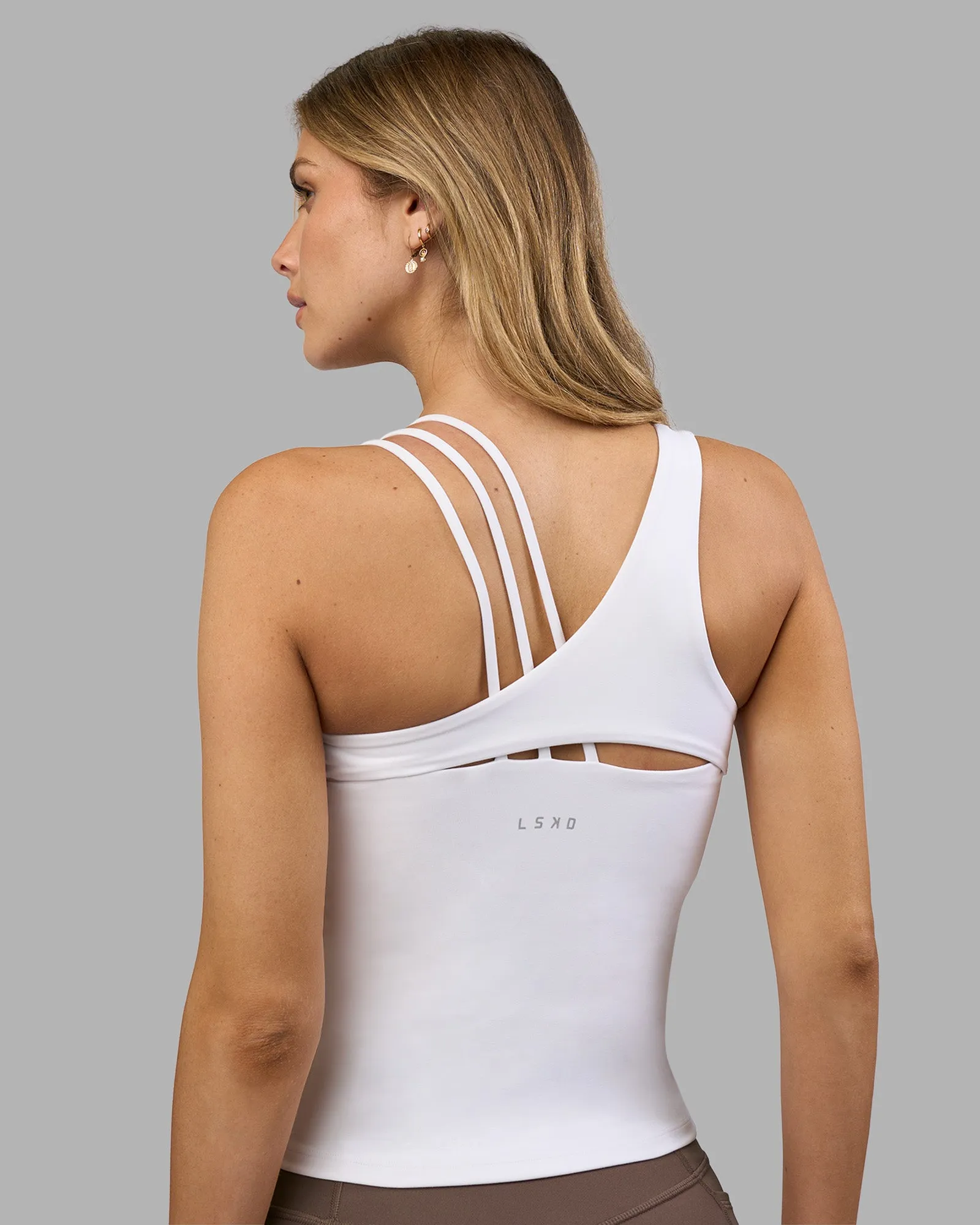 Galvanise Splice Shelf Bra Tank - White sold by LSKD product image thumbnail 2