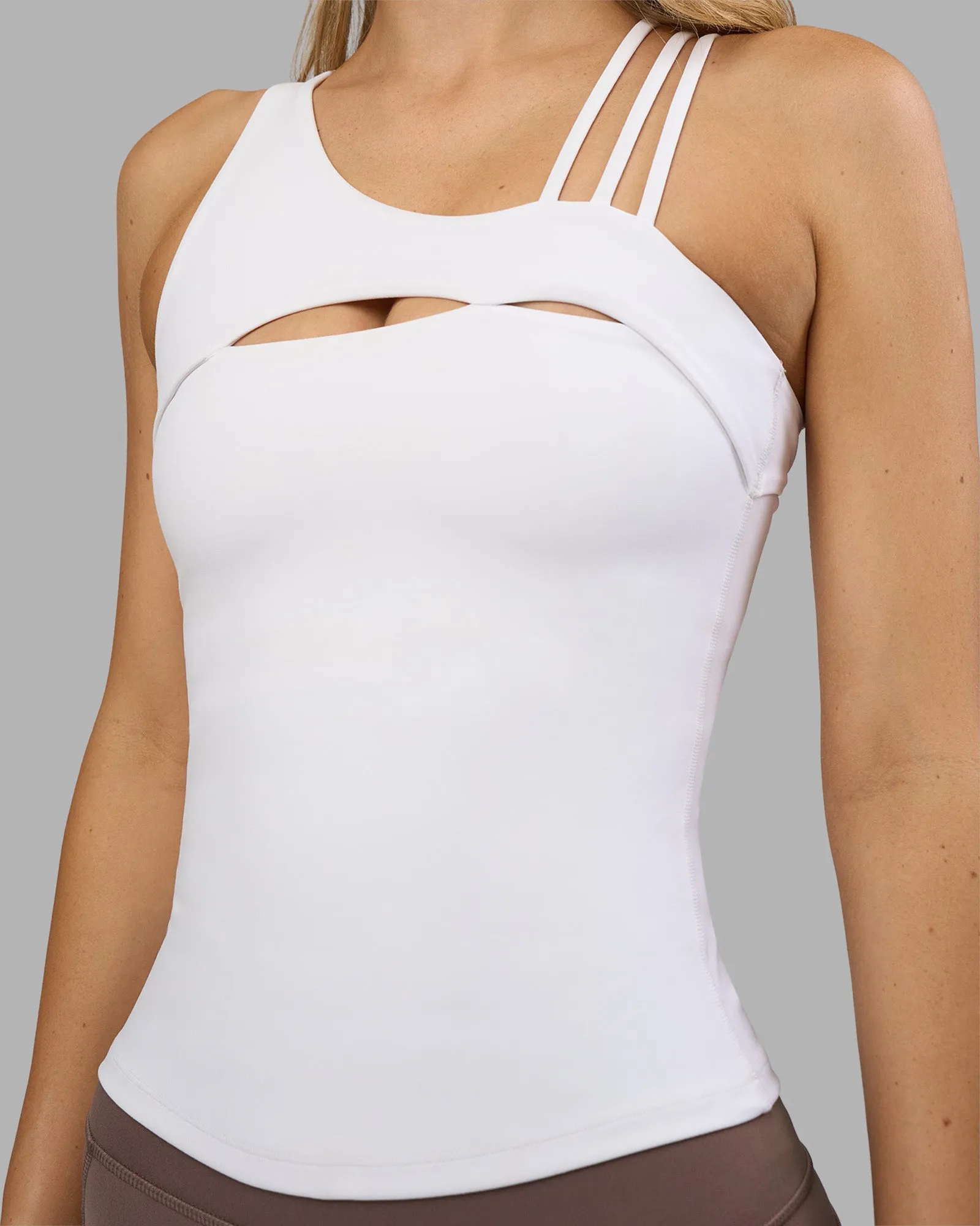 Galvanise Splice Shelf Bra Tank - White sold by LSKD product image thumbnail 5
