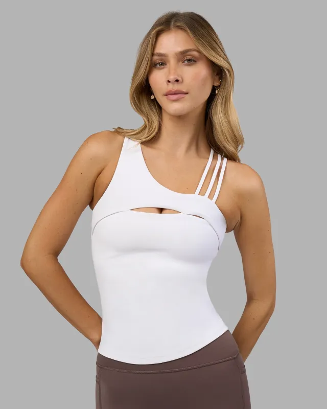 Galvanise Splice Shelf Bra Tank - White sold by LSKD