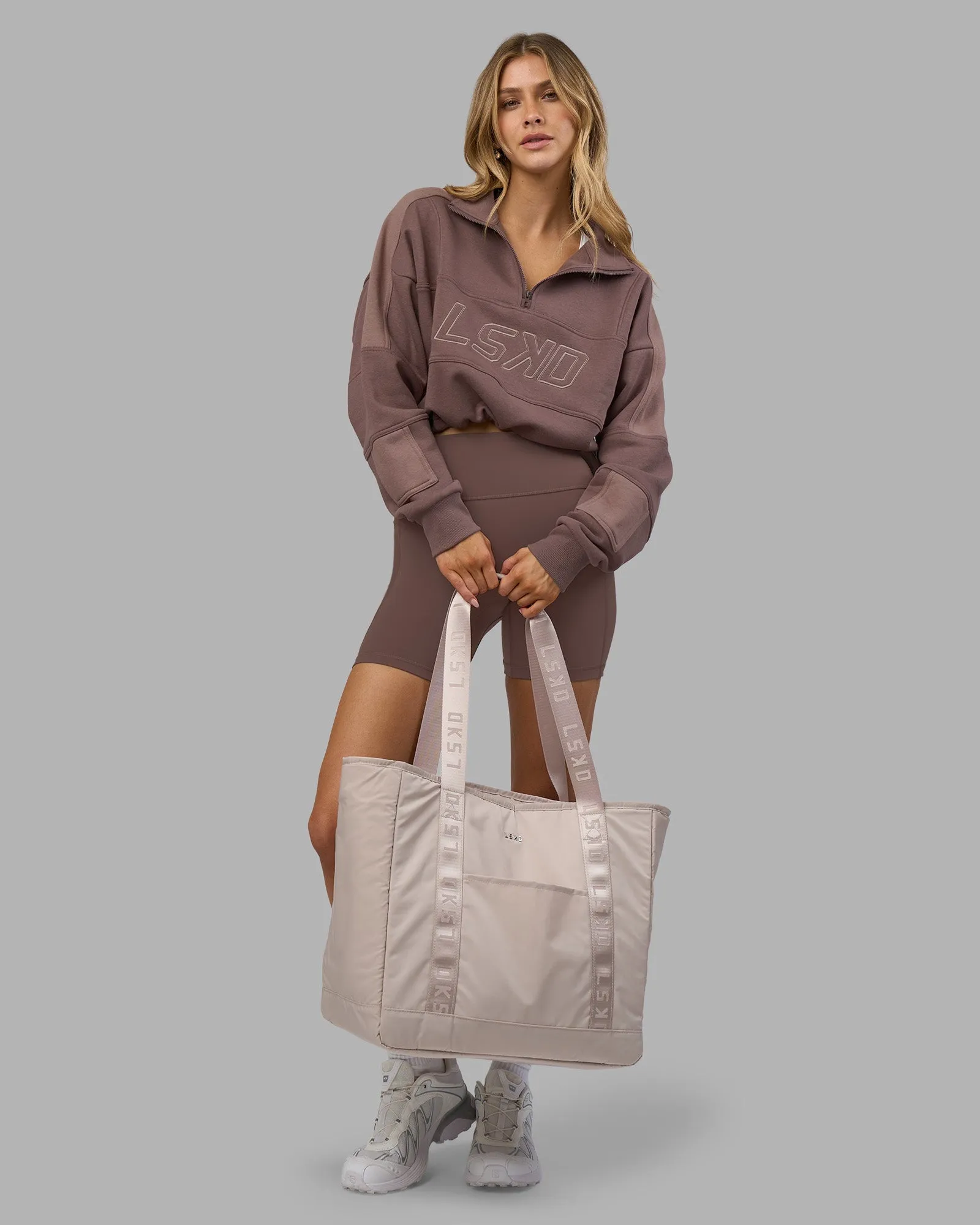 Slam Quarter Zip Sweater - Peppercorn sold by LSKD product image thumbnail 2