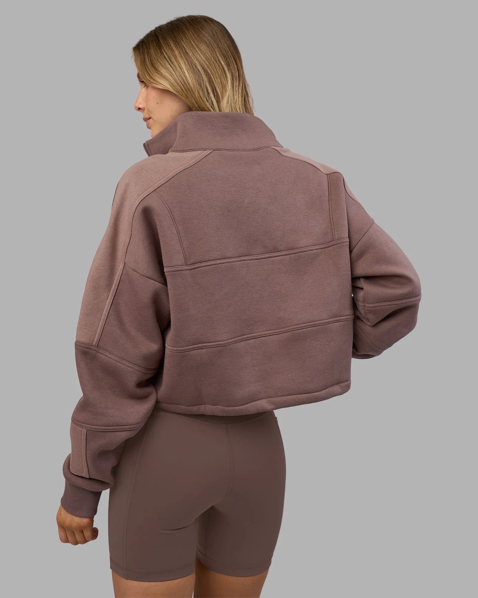 Slam Quarter Zip Sweater - Peppercorn sold by LSKD product image thumbnail 4