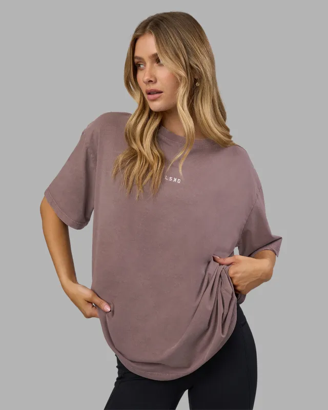 Go-To FLXCotton Oversized Tee - Peppercorn Washed sold by LSKD