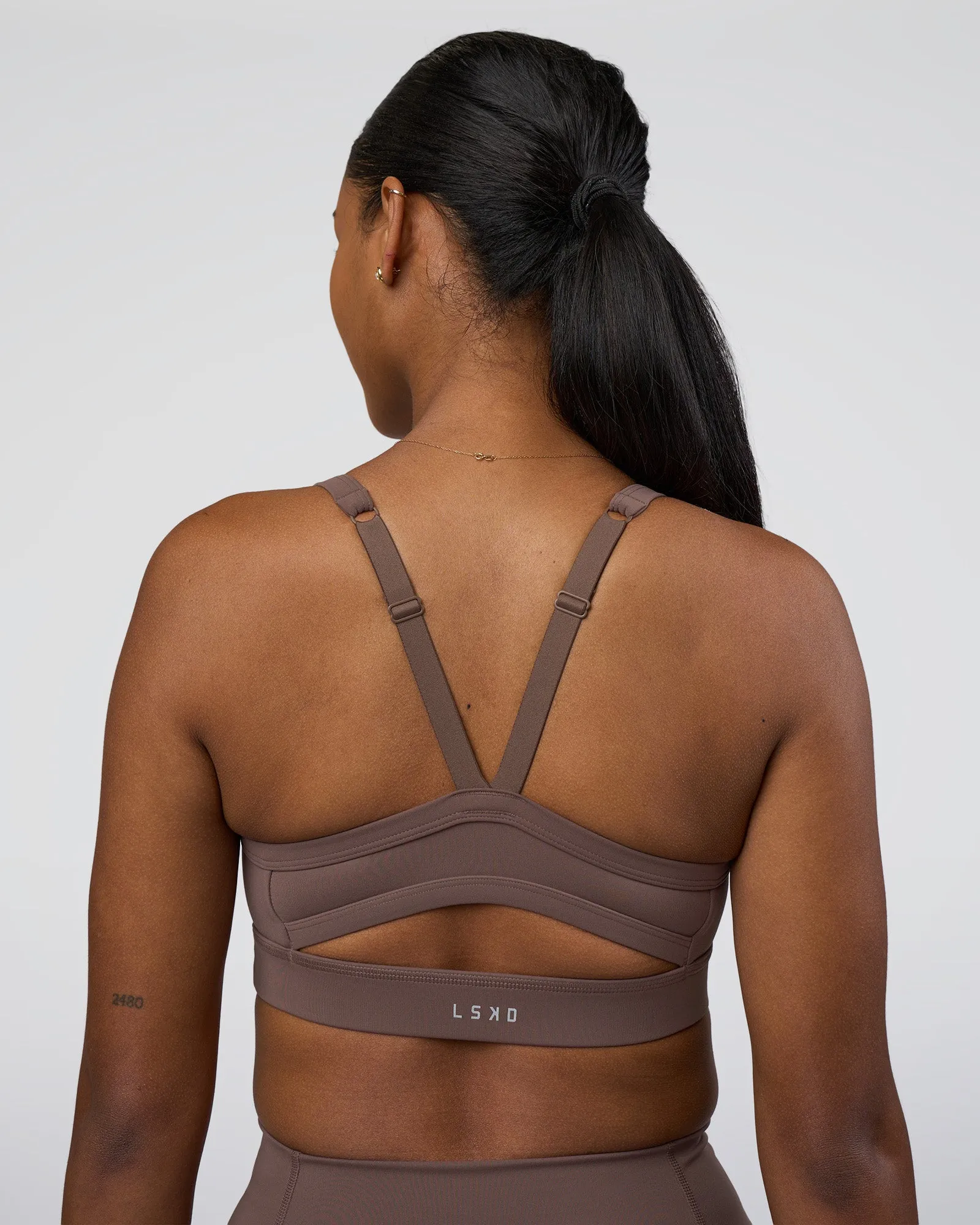Momentum Sports Bra - Peppercorn sold by LSKD product image thumbnail 2