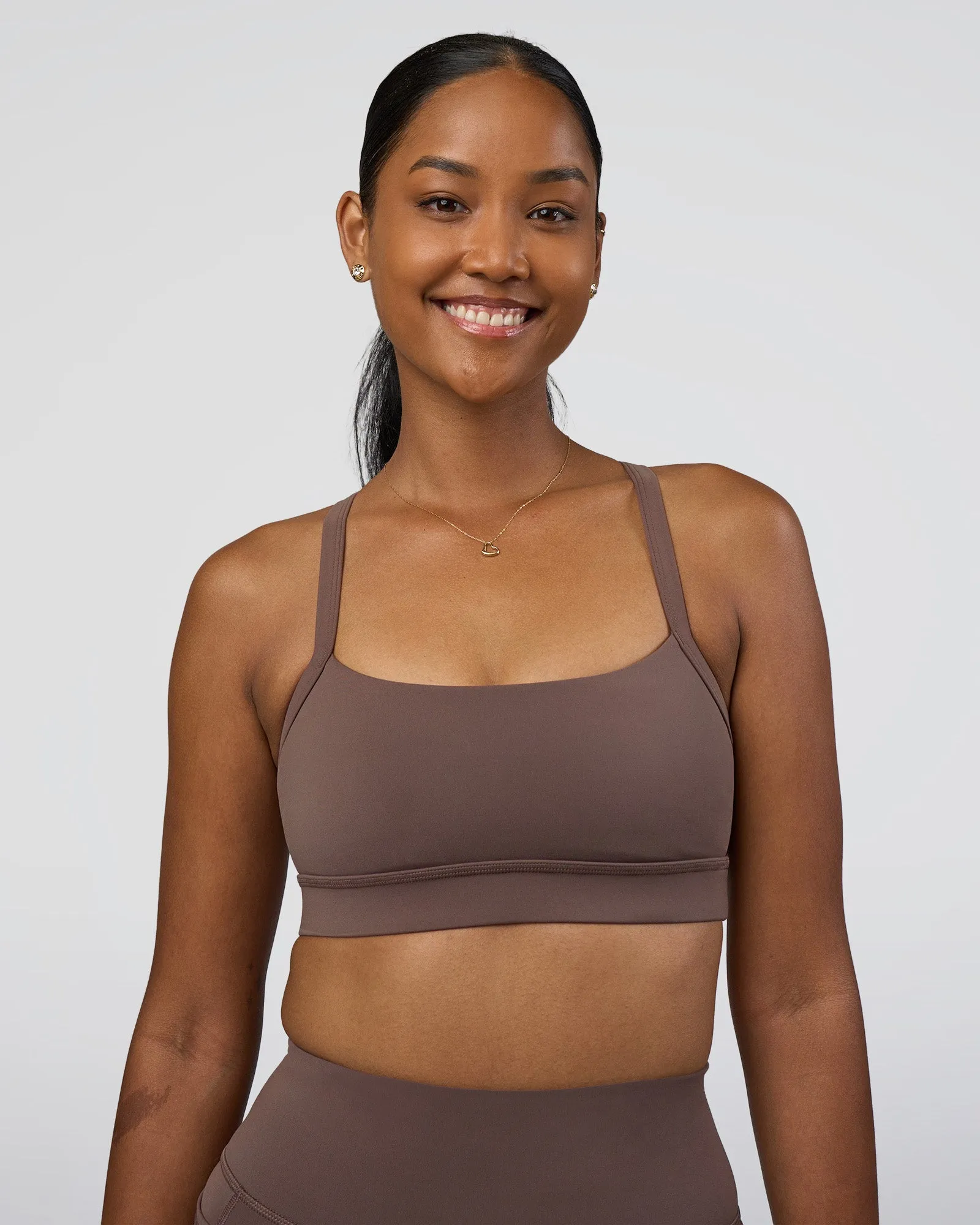 Momentum Sports Bra - Peppercorn sold by LSKD product image thumbnail 3