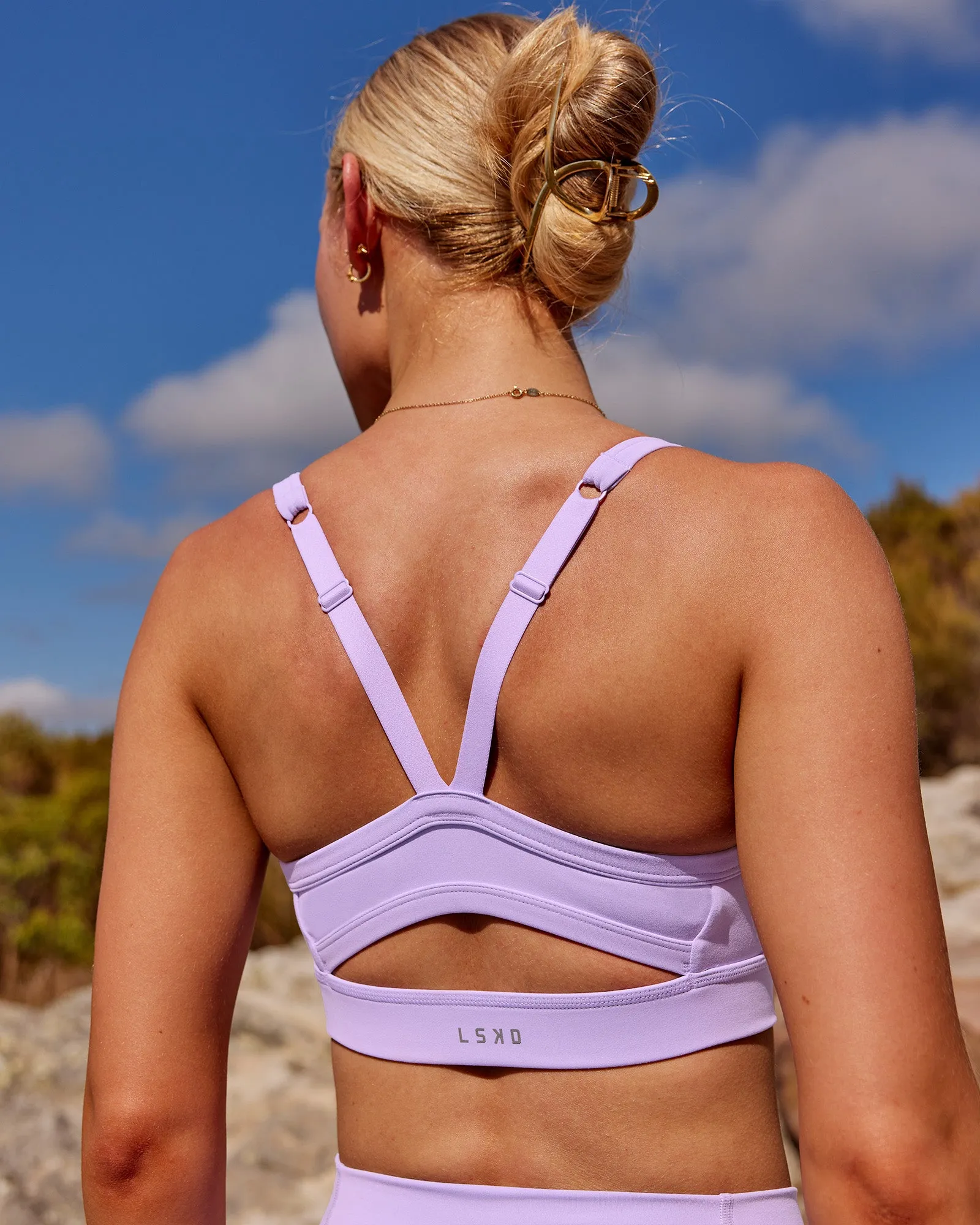 Momentum Sports Bra - Pale Lilac sold by LSKD product image thumbnail 2