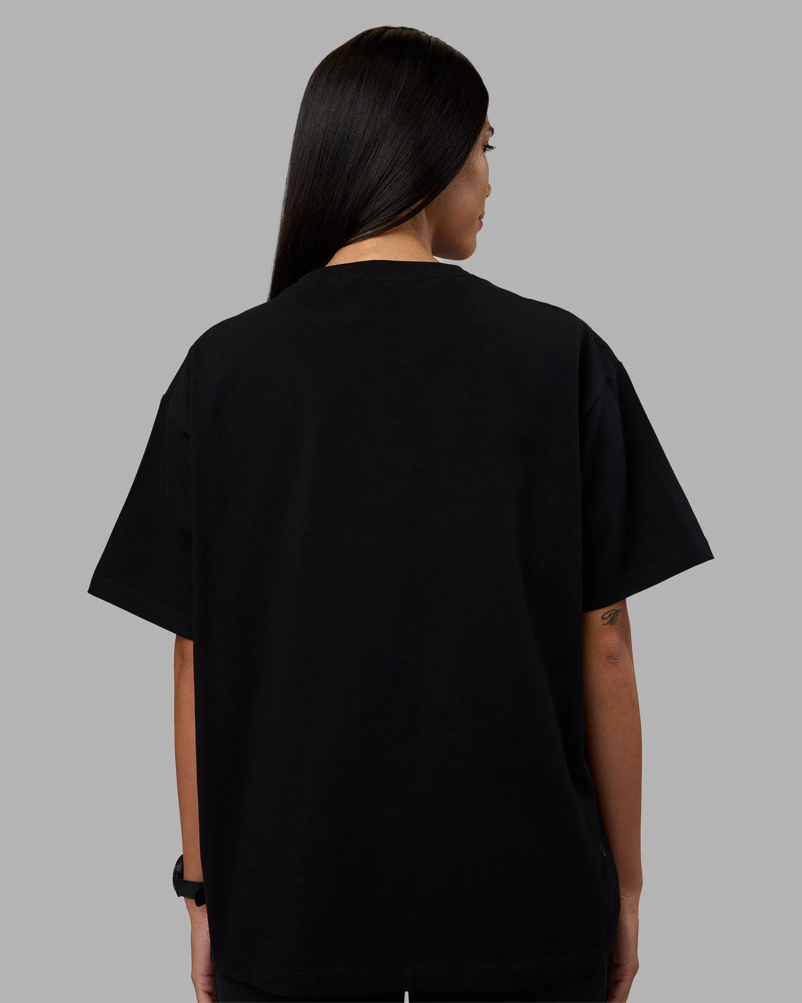 Go-To Heavyweight FLXCotton Oversized Tee - Black sold by LSKD product image thumbnail 3