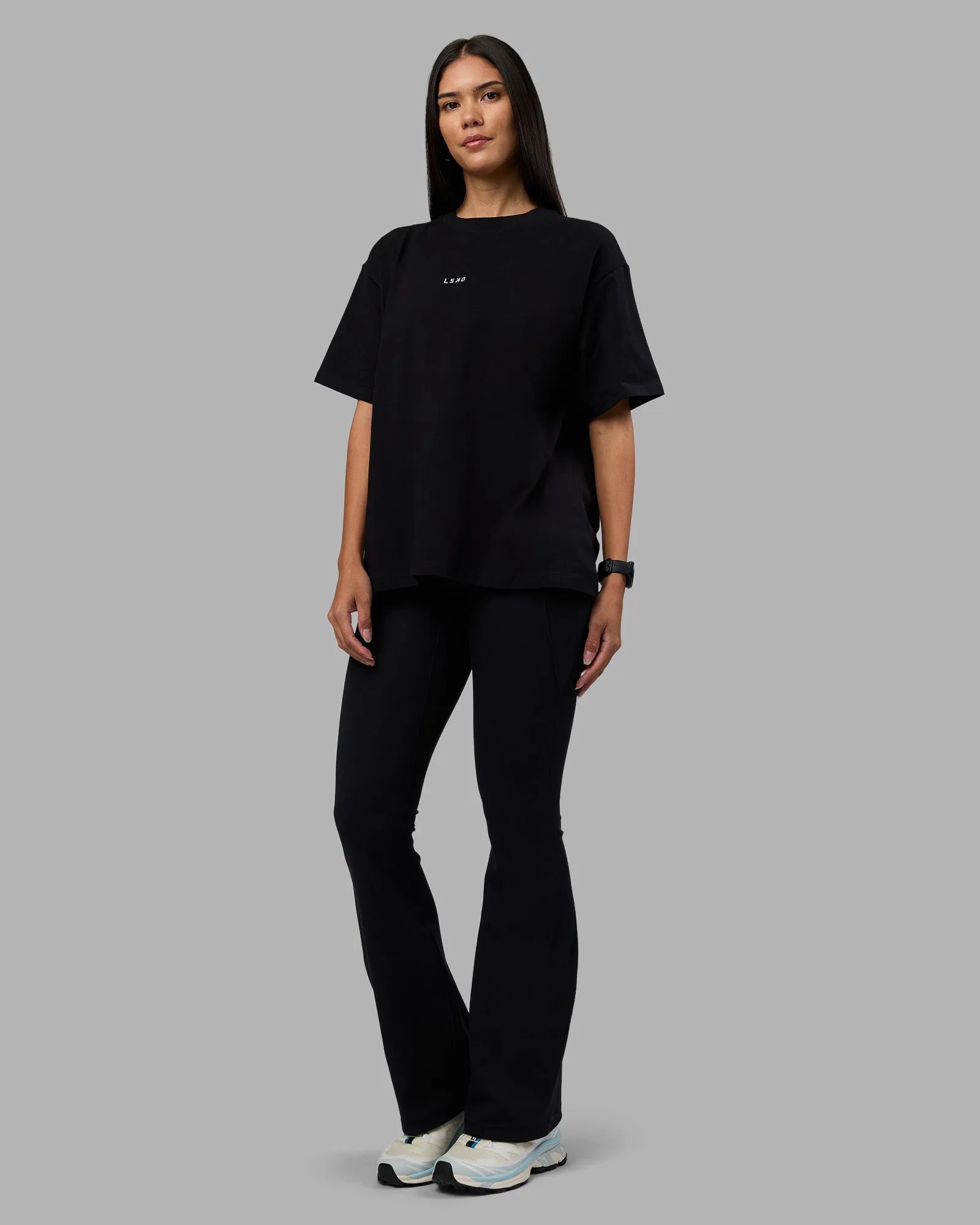 Go-To Heavyweight FLXCotton Oversized Tee - Black sold by LSKD product image thumbnail 2
