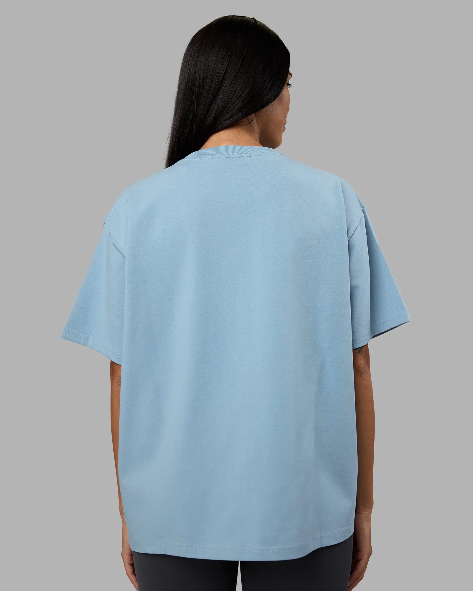 Go-To Heavyweight FLXCotton Oversized Tee - Glacier Lake sold by LSKD product image thumbnail 3
